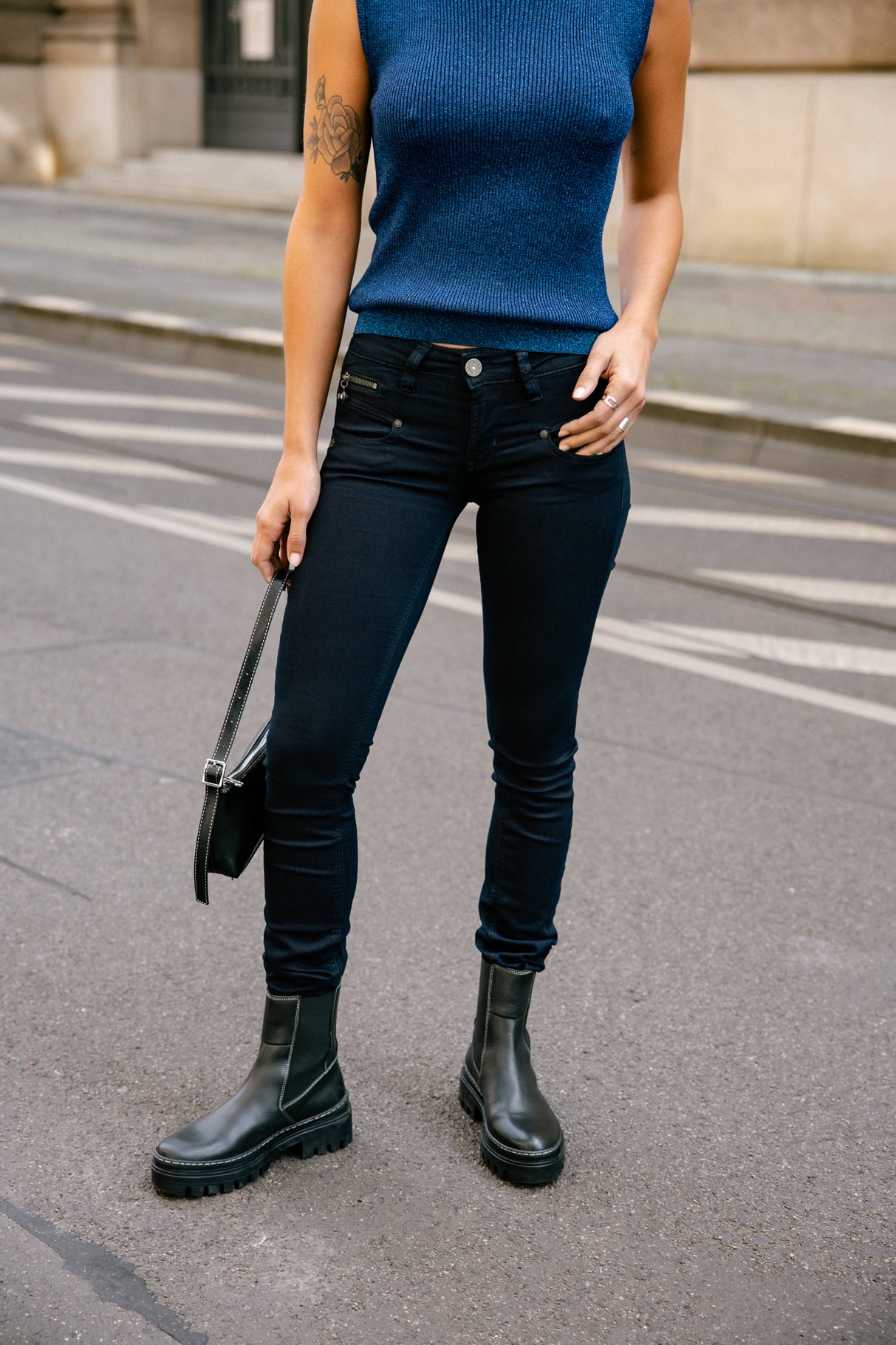 Jeans slim Femme Alexa Slim flora | Freeman T. Porter