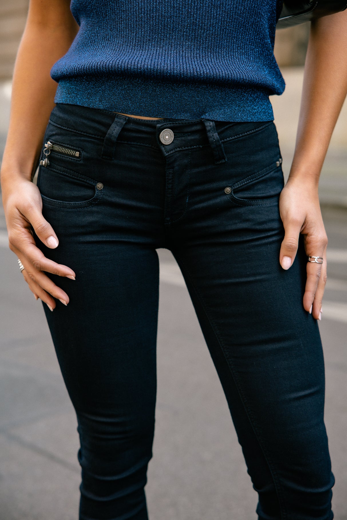 Jeans slim Femme Alexa Slim flora | Freeman T. Porter