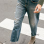 Jeans boyfriend Femme Maeva sienne | Freeman T. Porter