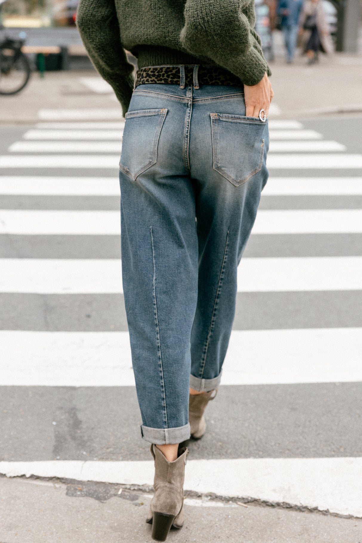 Boyfriend-Jeans Frau Maeva sienne | Freeman T. Porter
