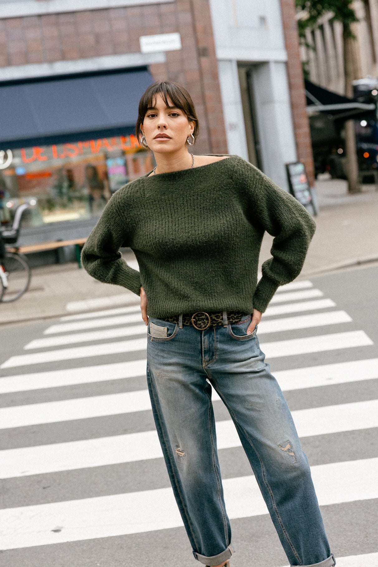 Boyfriend-Jeans Frau Maeva sienne | Freeman T. Porter