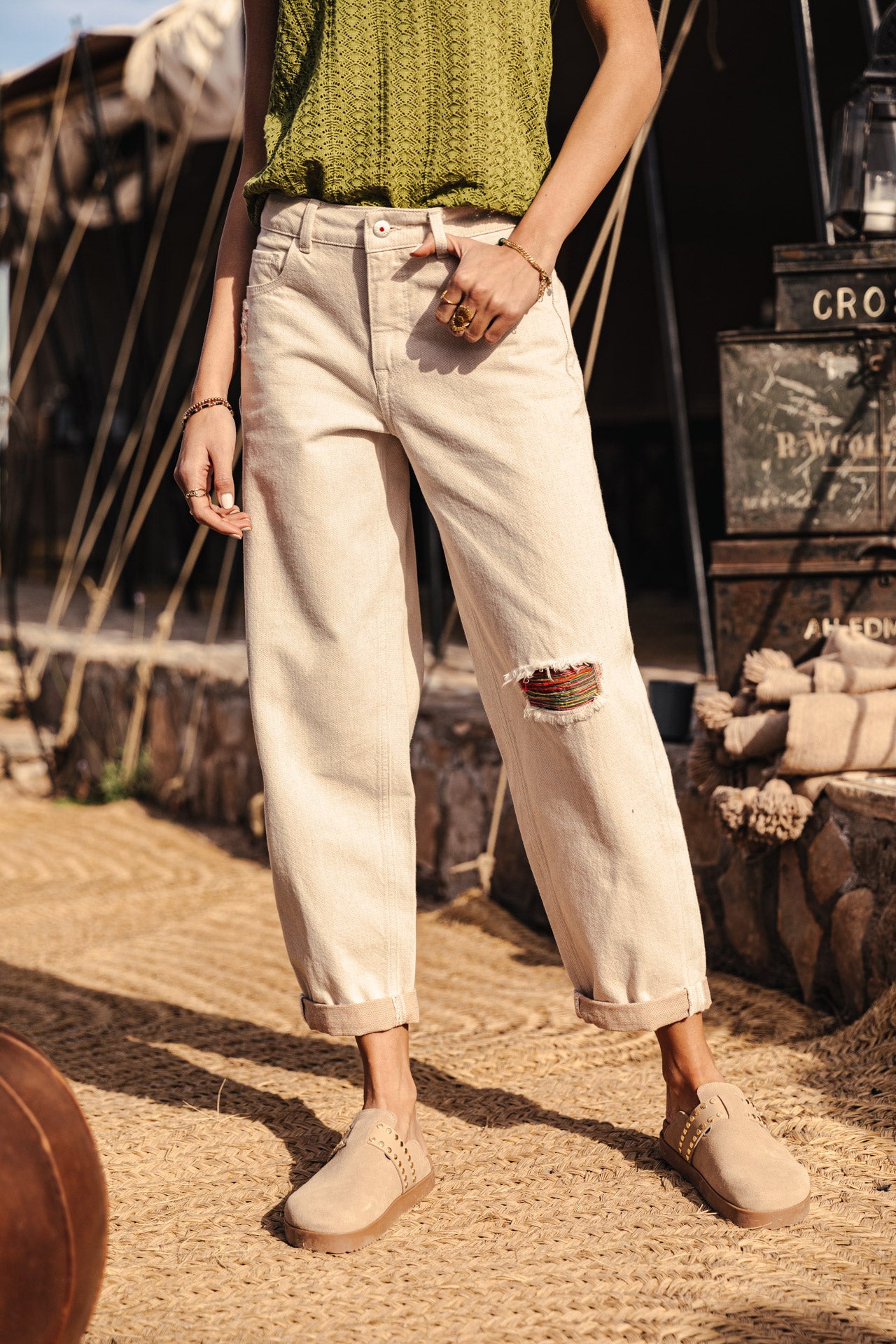 Jeans boyfriend Femme Maeva Denim bilzen | Freeman T. Porter