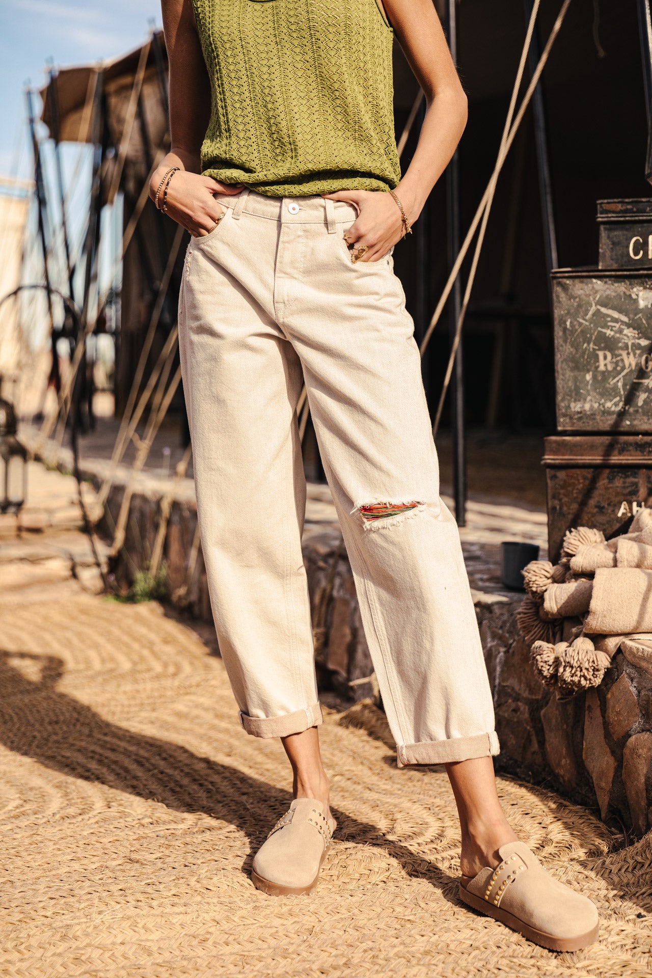 Jeans boyfriend Femme Maeva Denim bilzen | Freeman T. Porter