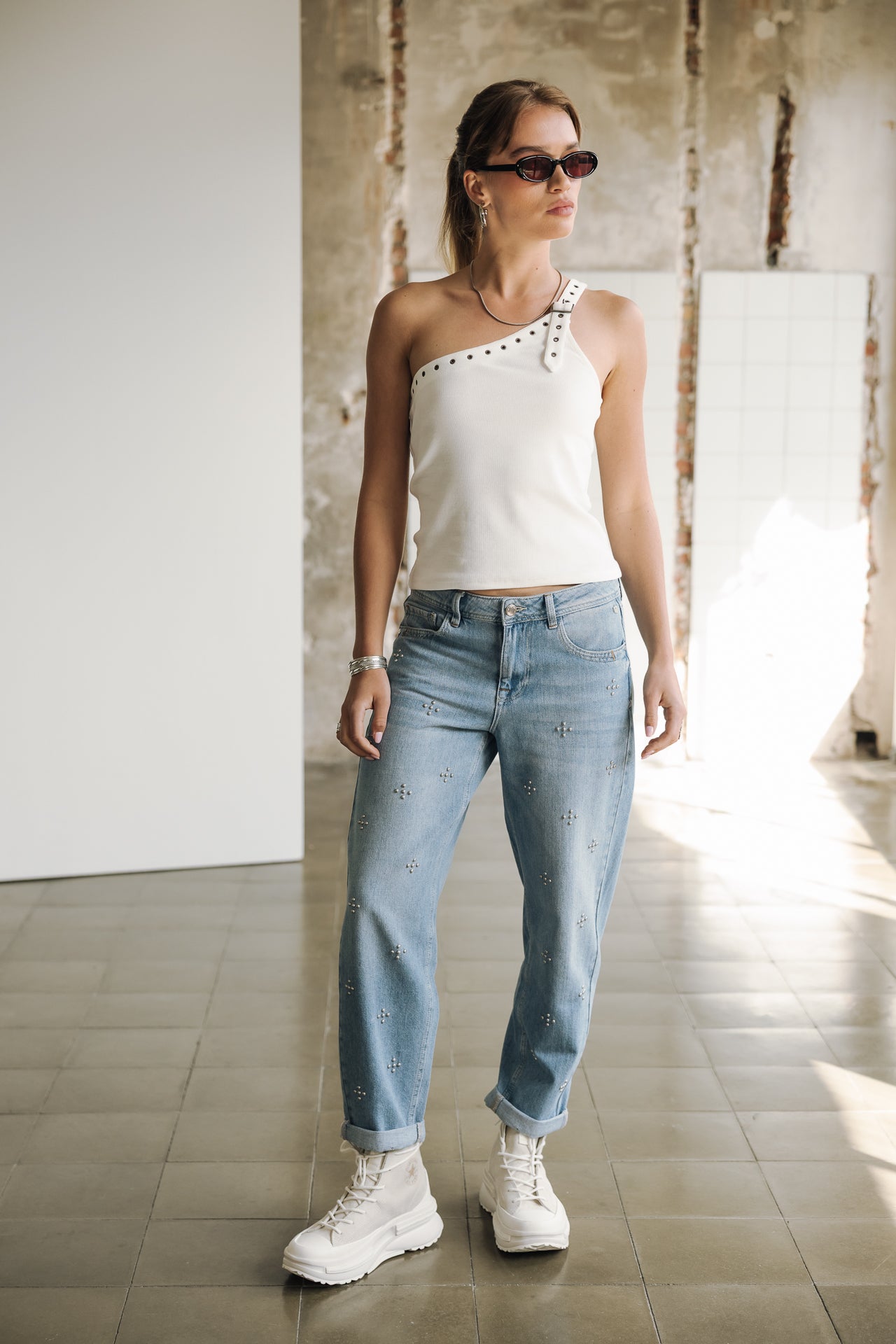 Boyfriend-Jeans Frau Maeva Denim maori | Freeman T. Porter