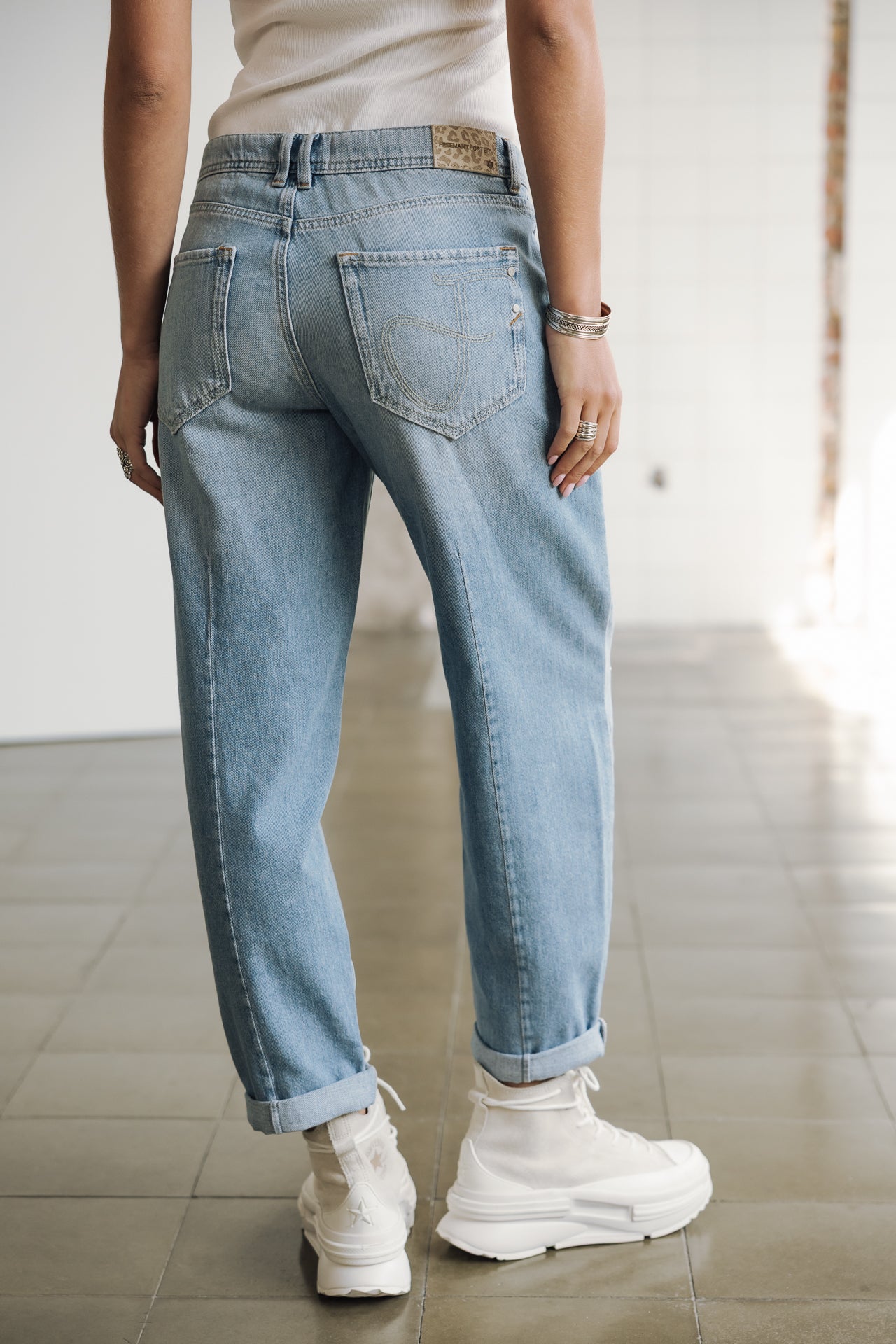 Jeans boyfriend Femme Maeva Denim maori | Freeman T. Porter