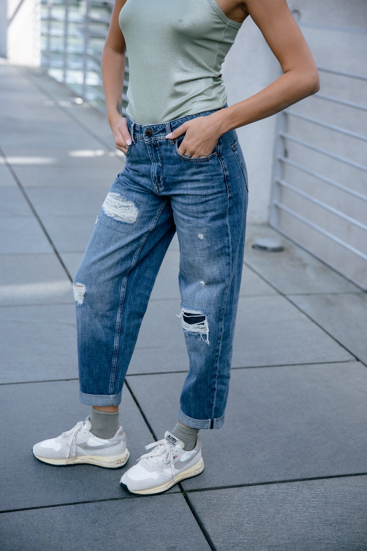Jeans boyfriend Femme Maeva Denim barsen | Freeman T. Porter