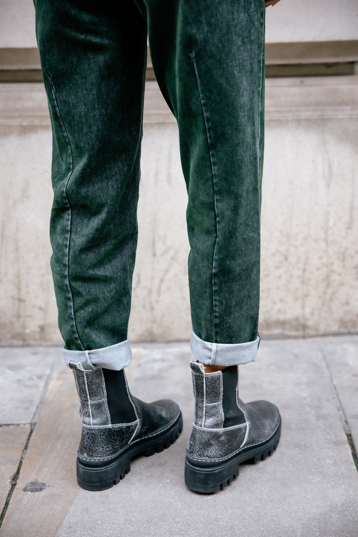 Jeans boyfriend Femme Maeva Denim flox green | Freeman T. Porter