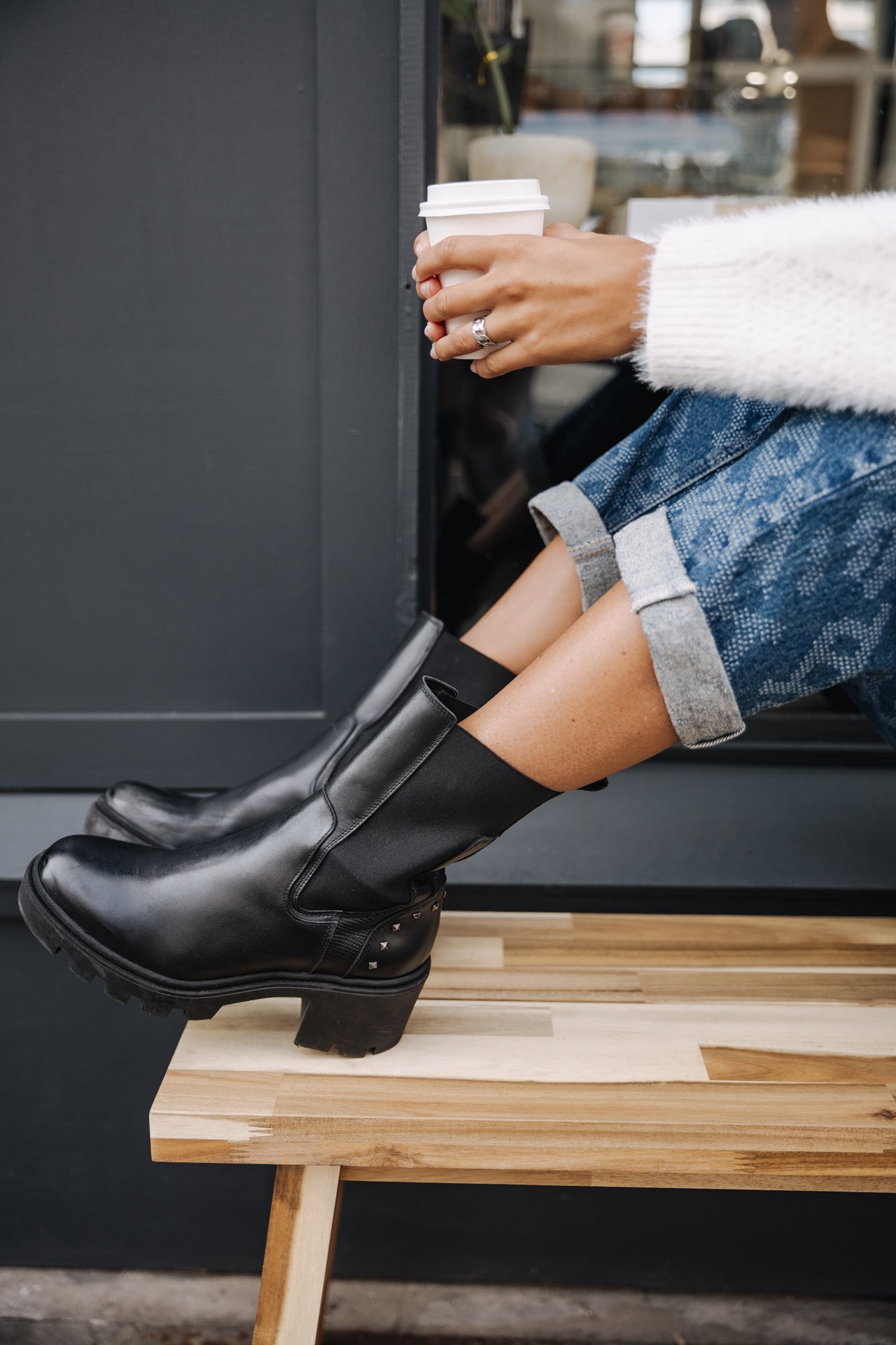 Jeans boyfriend Woman Maeva marvey pique | Freeman T. Porter