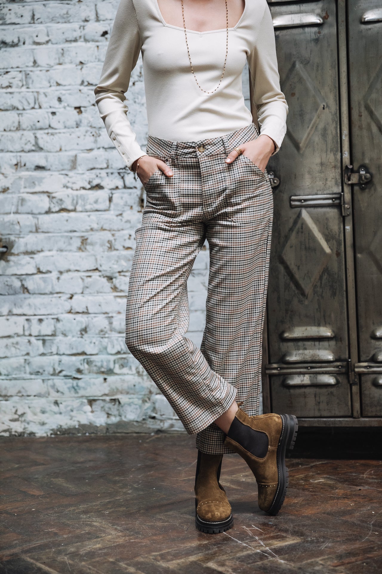 Pantalon droit worker Woman Romane Toronto original | Freeman T. Porter