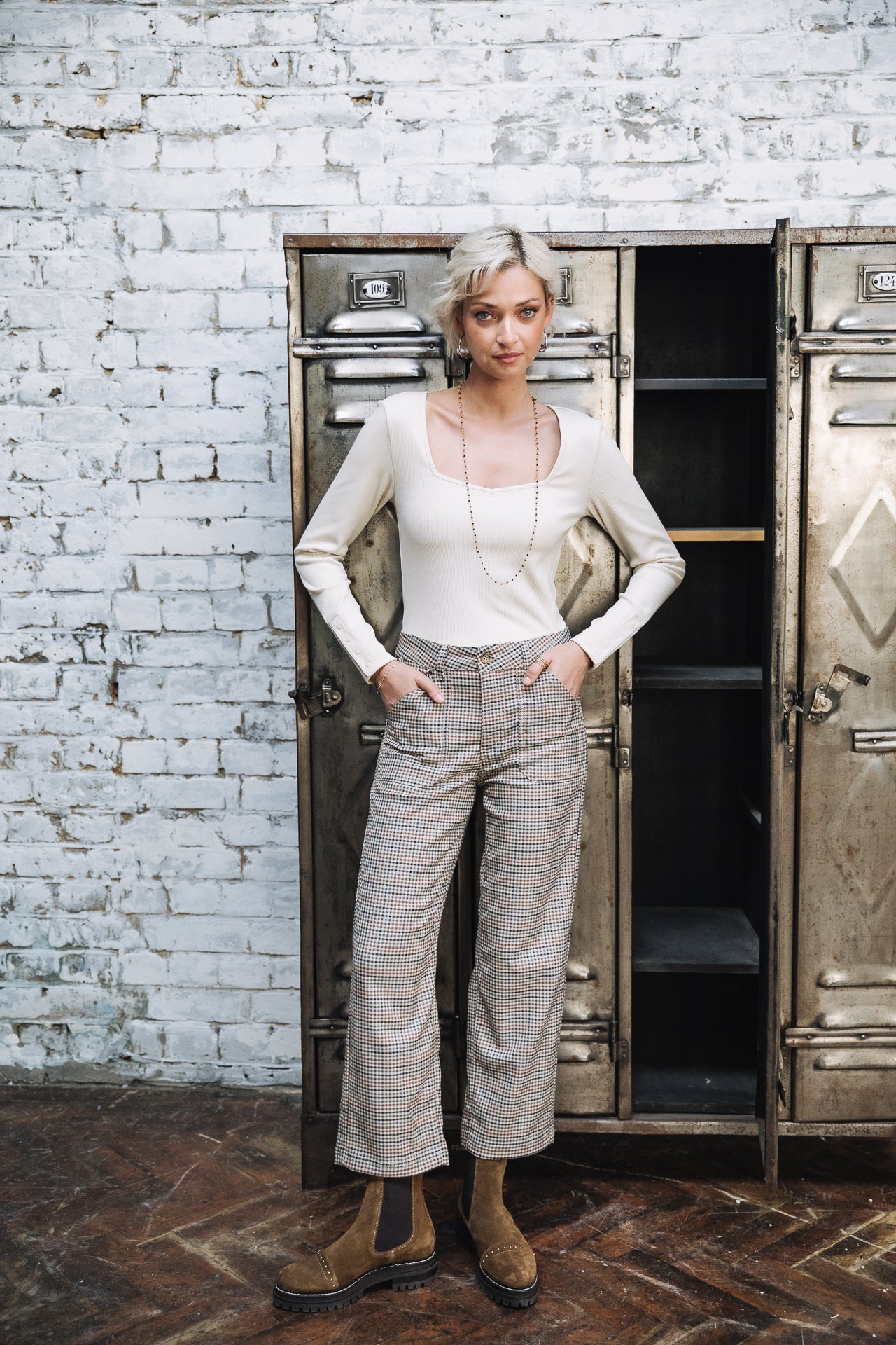 Pantalon droit worker Woman Romane Toronto original | Freeman T. Porter