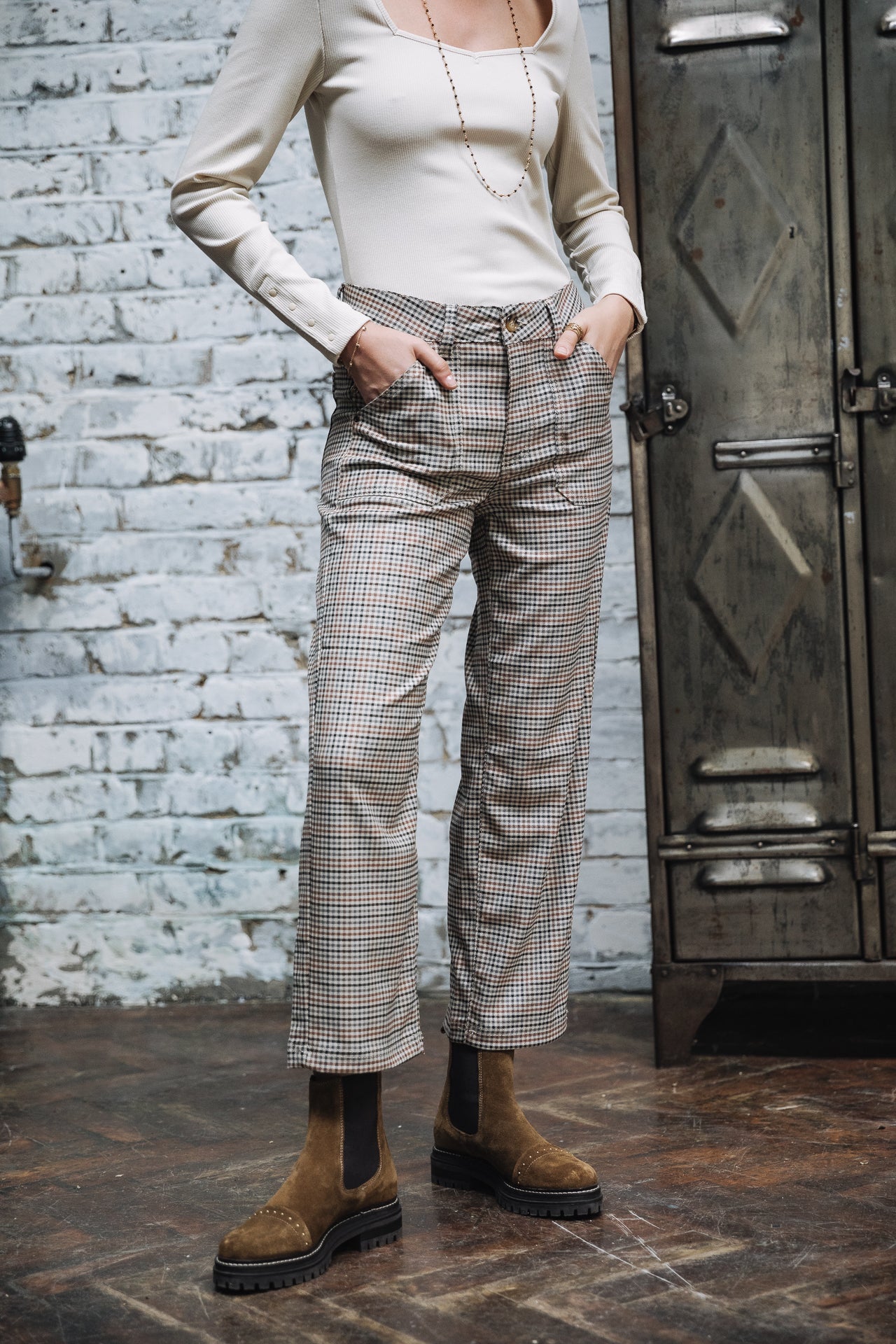 Pantalon droit worker Femme Romane Toronto original | Freeman T. Porter
