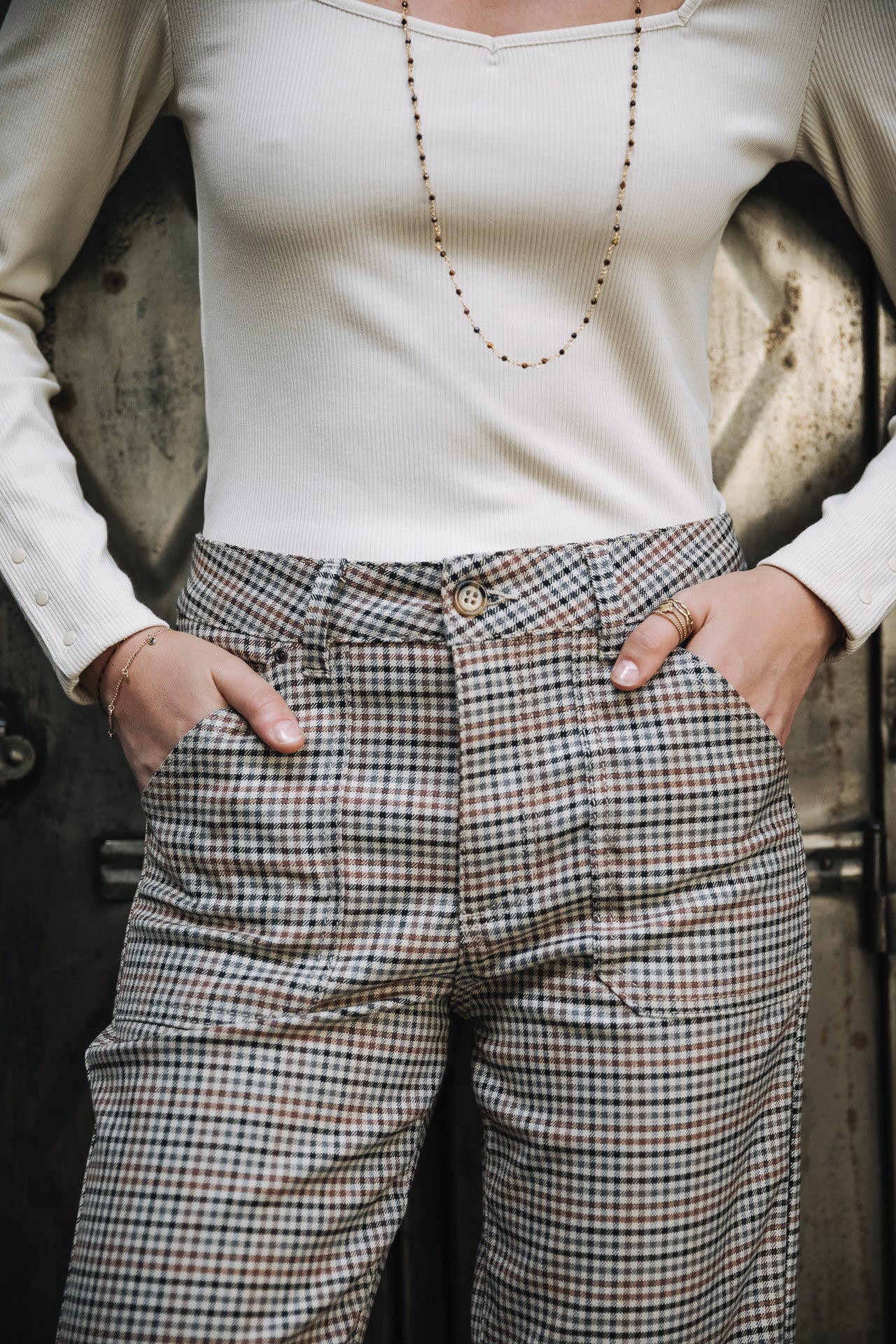 Pantalon droit worker Woman Romane Toronto original | Freeman T. Porter