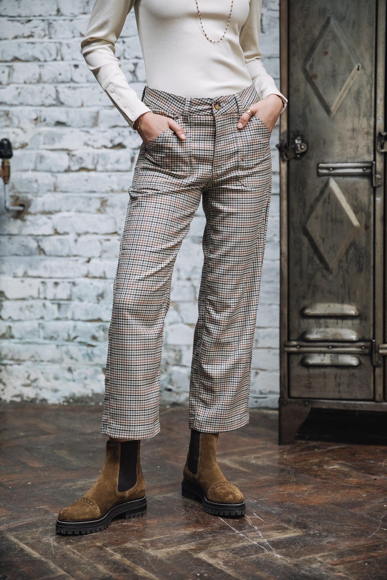 Pantalon droit worker Woman Romane Toronto original | Freeman T. Porter