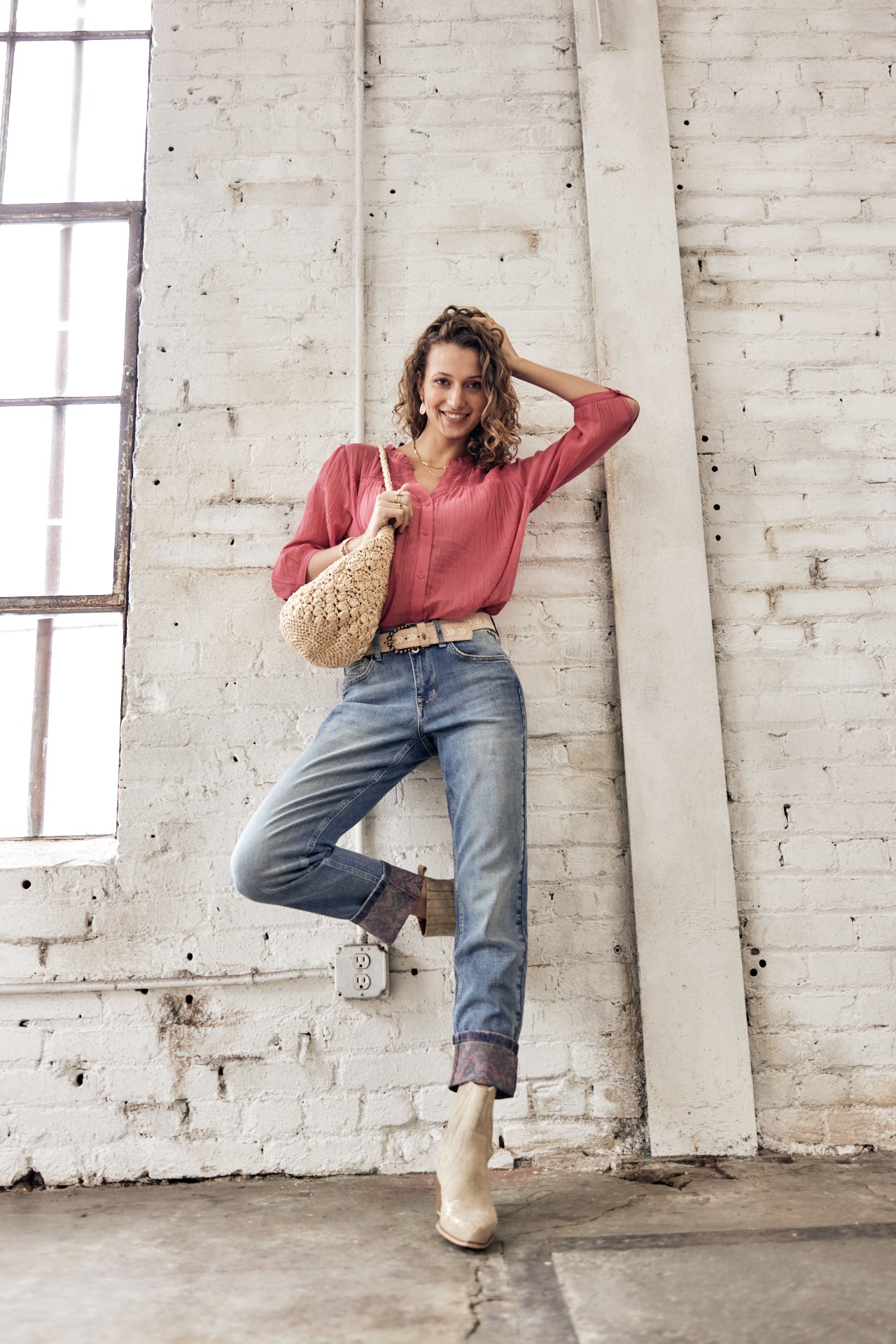Jeans Relaxed Slim Femme Salomé pamplone | Freeman T. Porter
