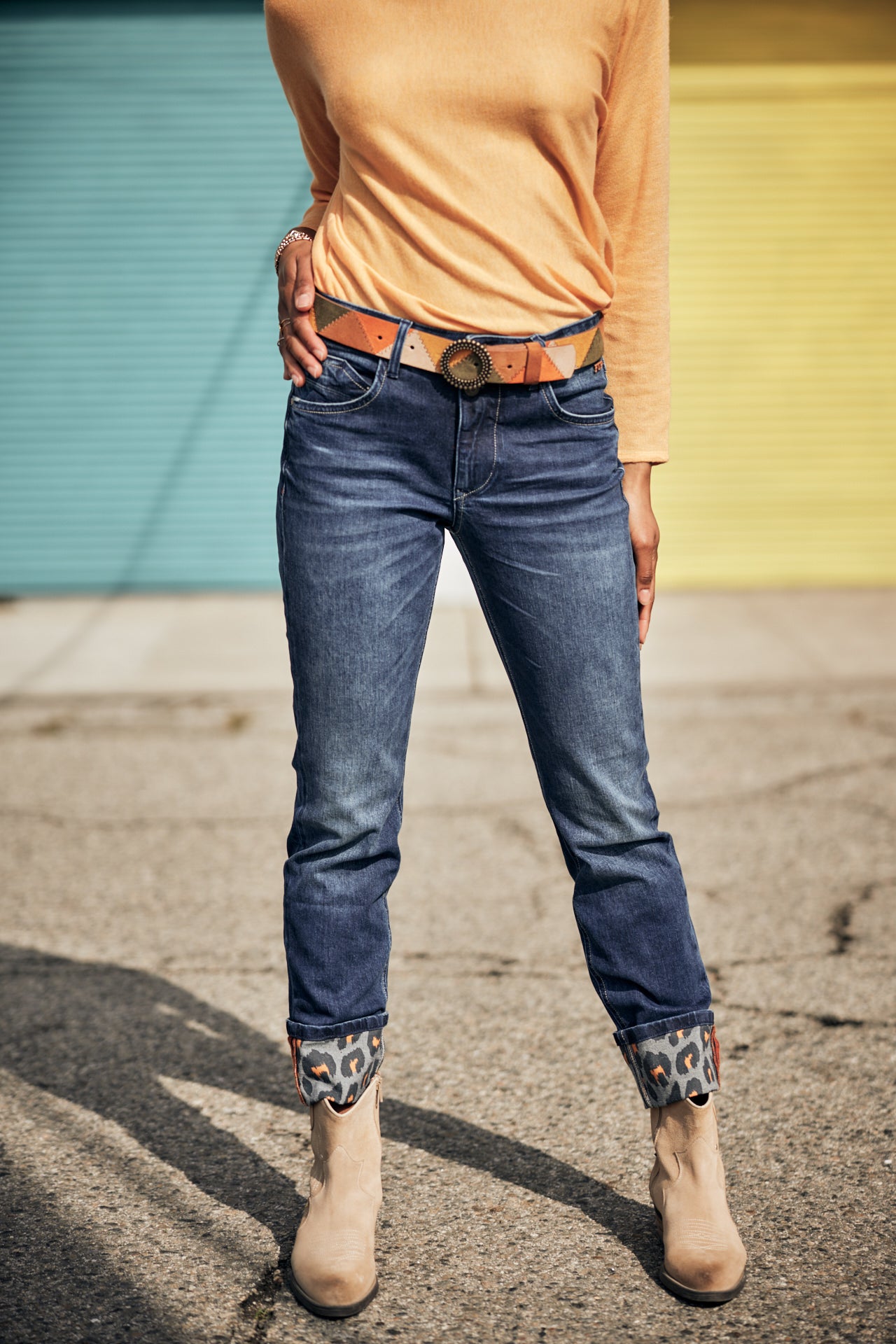 Jeans Relaxed Slim Femme Salomé sanremo dark | Freeman T. Porter