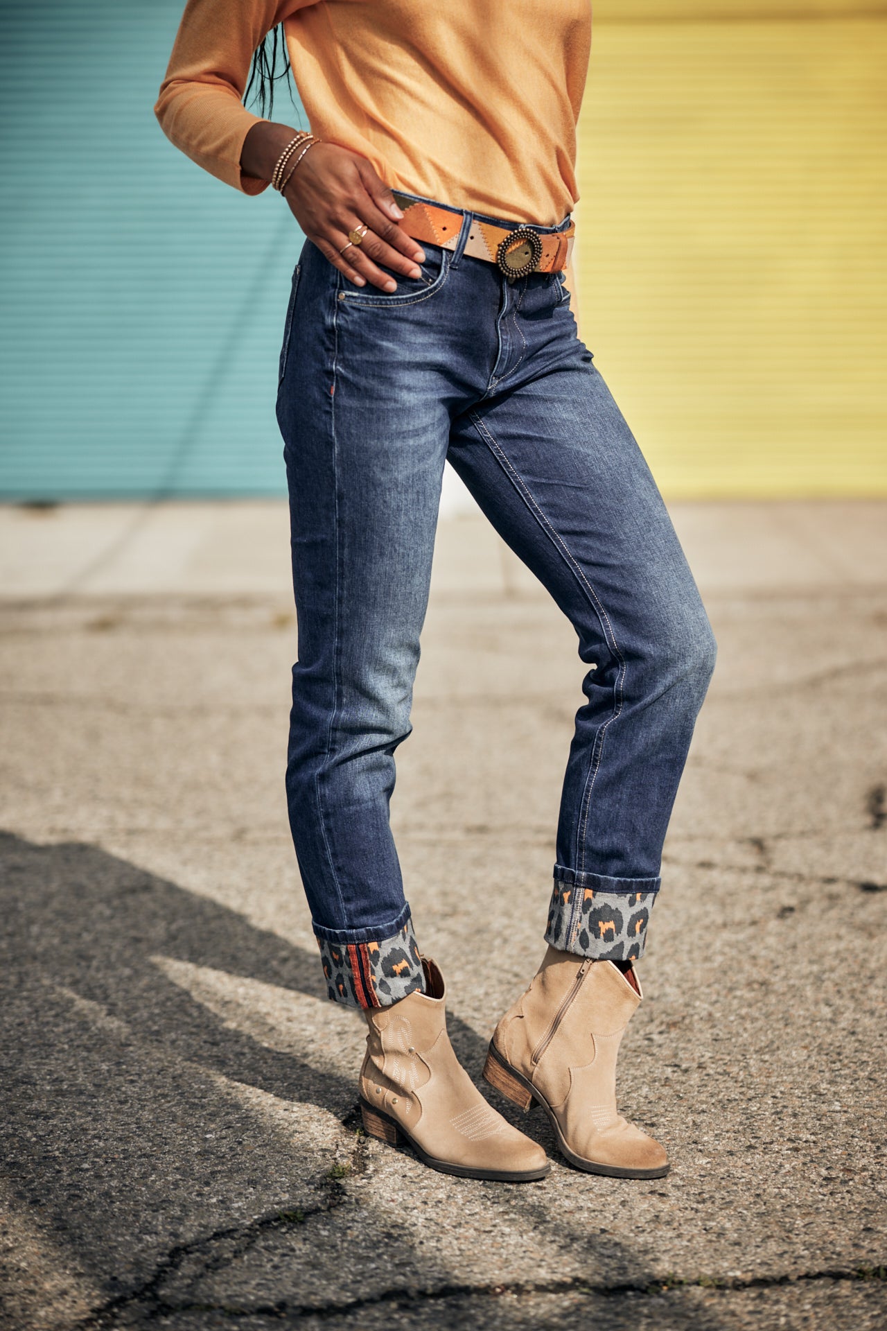 Jeans Relaxed Slim Femme Salomé sanremo dark | Freeman T. Porter