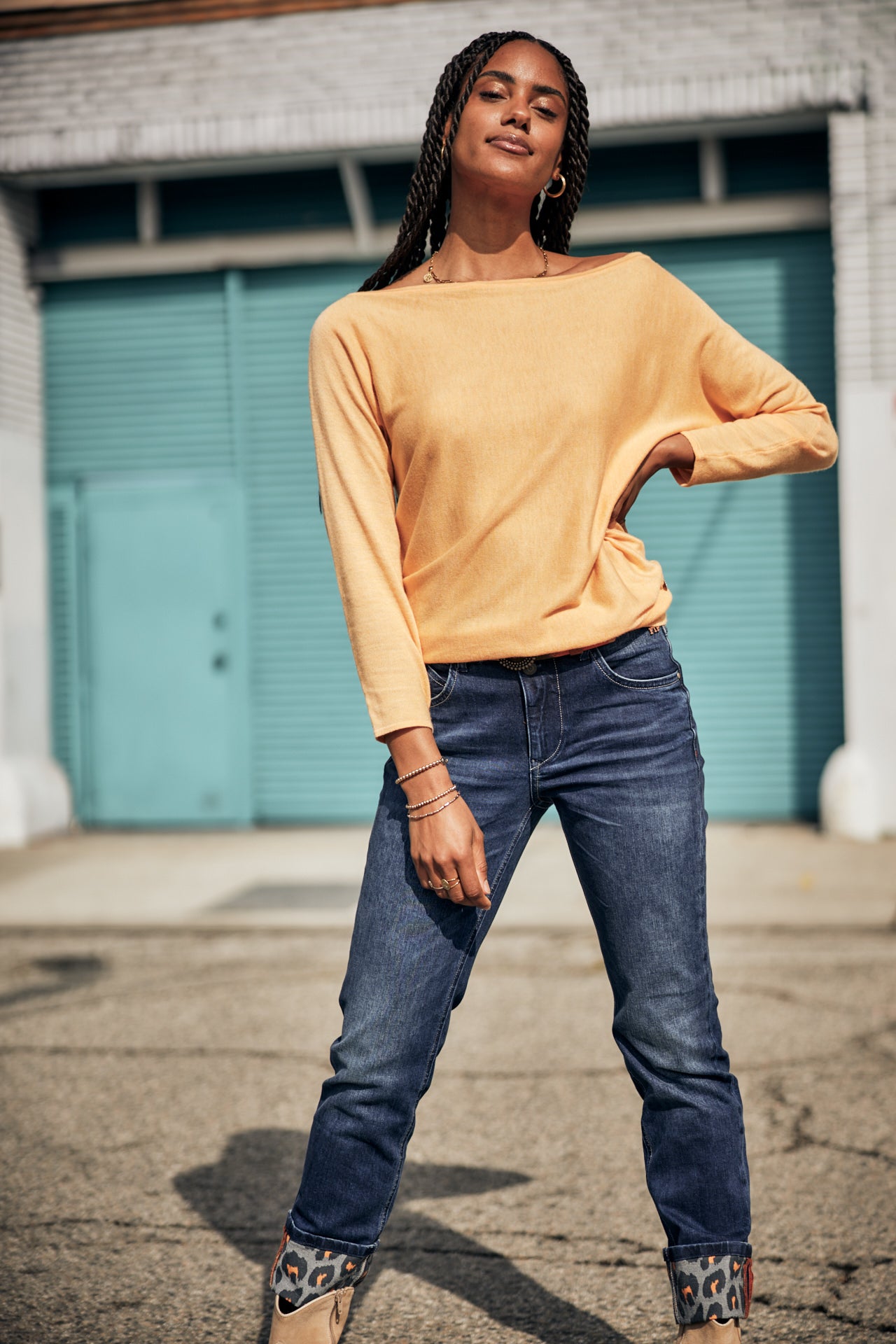 Jeans Relaxed Slim Femme Salomé sanremo dark | Freeman T. Porter