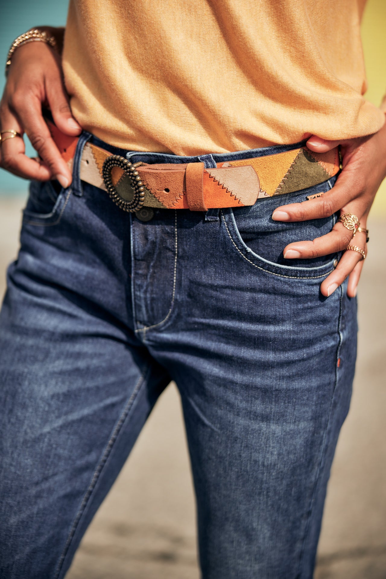 Jeans Relaxed Slim Femme Salomé sanremo dark | Freeman T. Porter