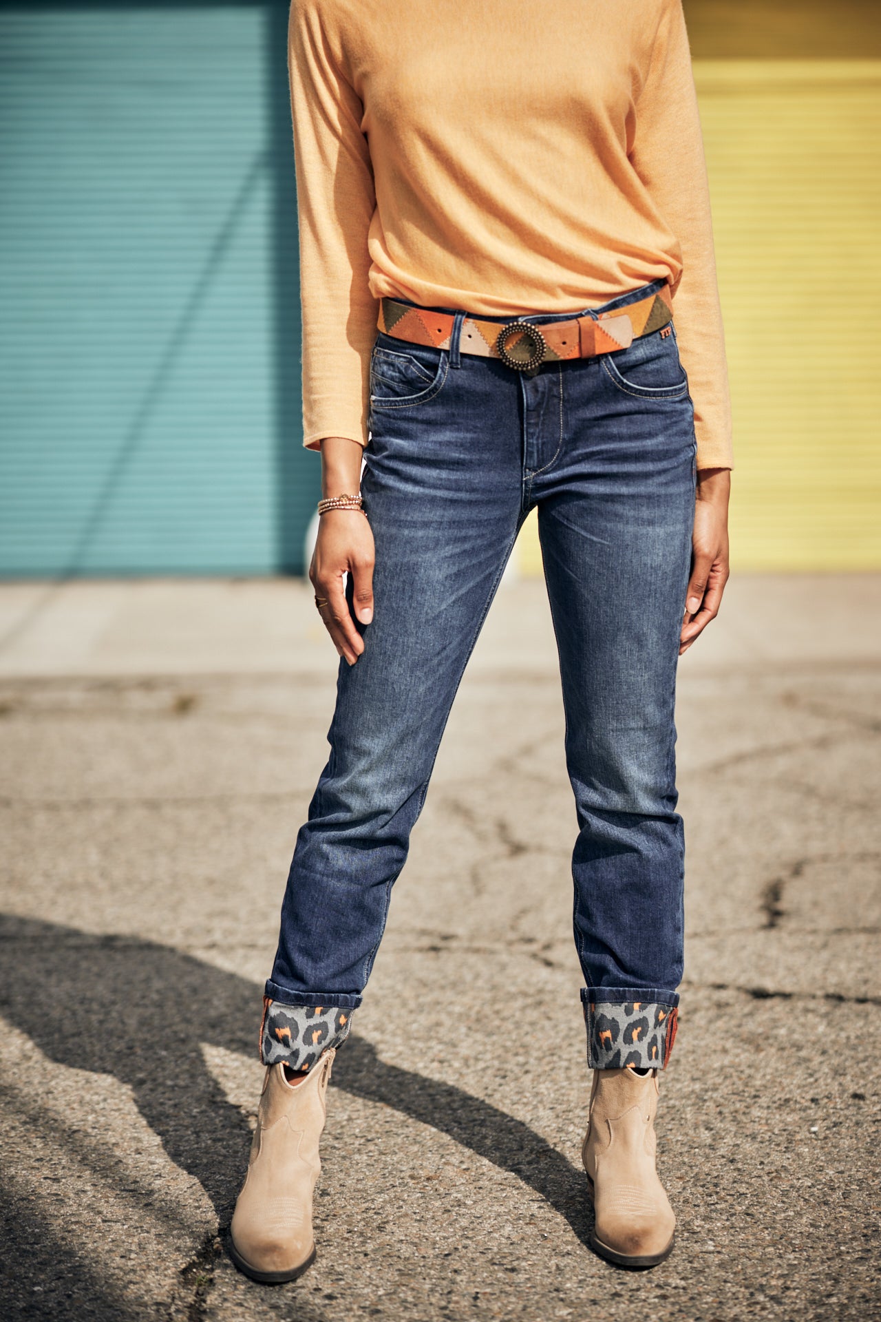 Jeans Relaxed Slim Femme Salomé sanremo dark | Freeman T. Porter