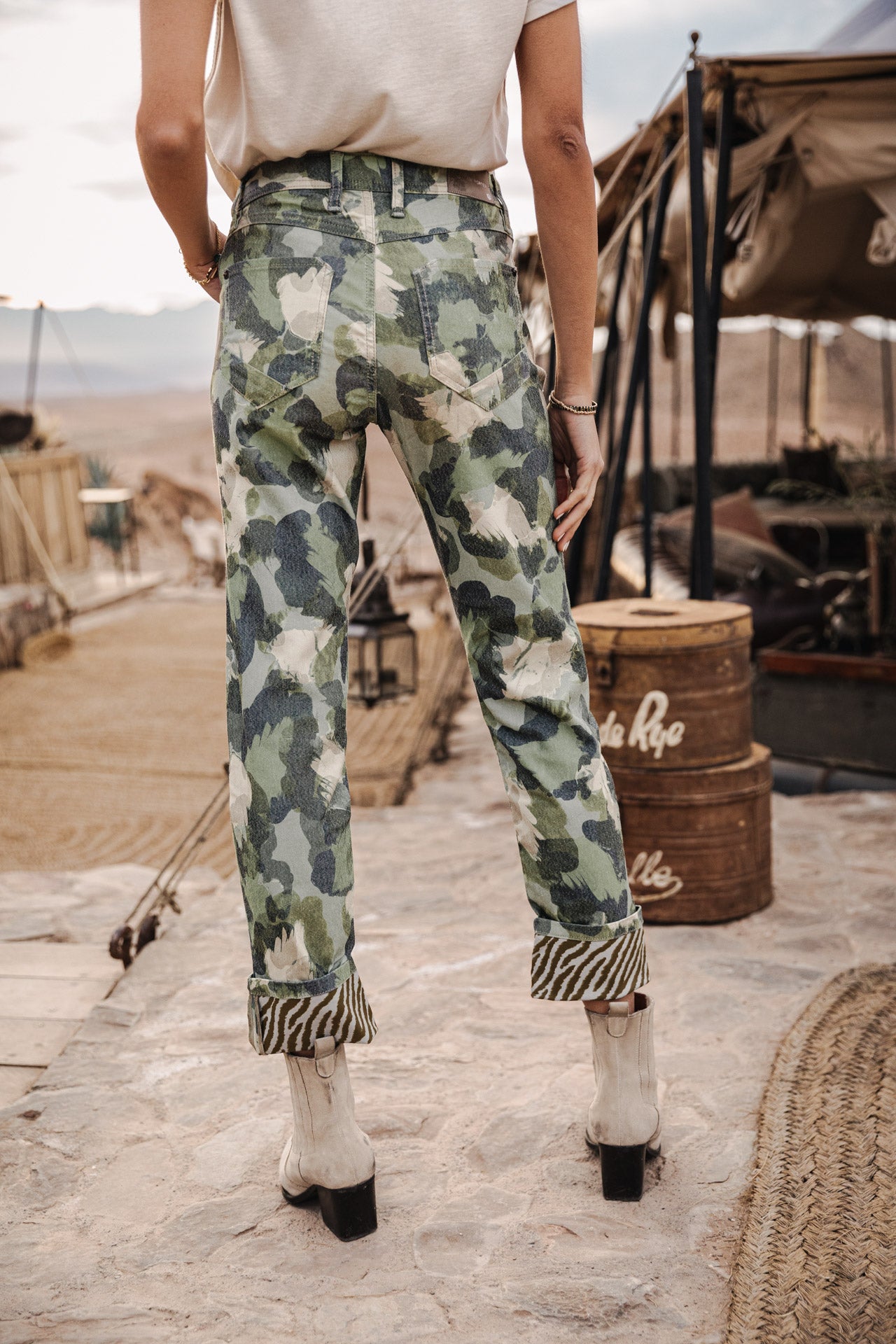 Pantalon slim relaxed Woman Salomé Scrubby original | Freeman T. Porter