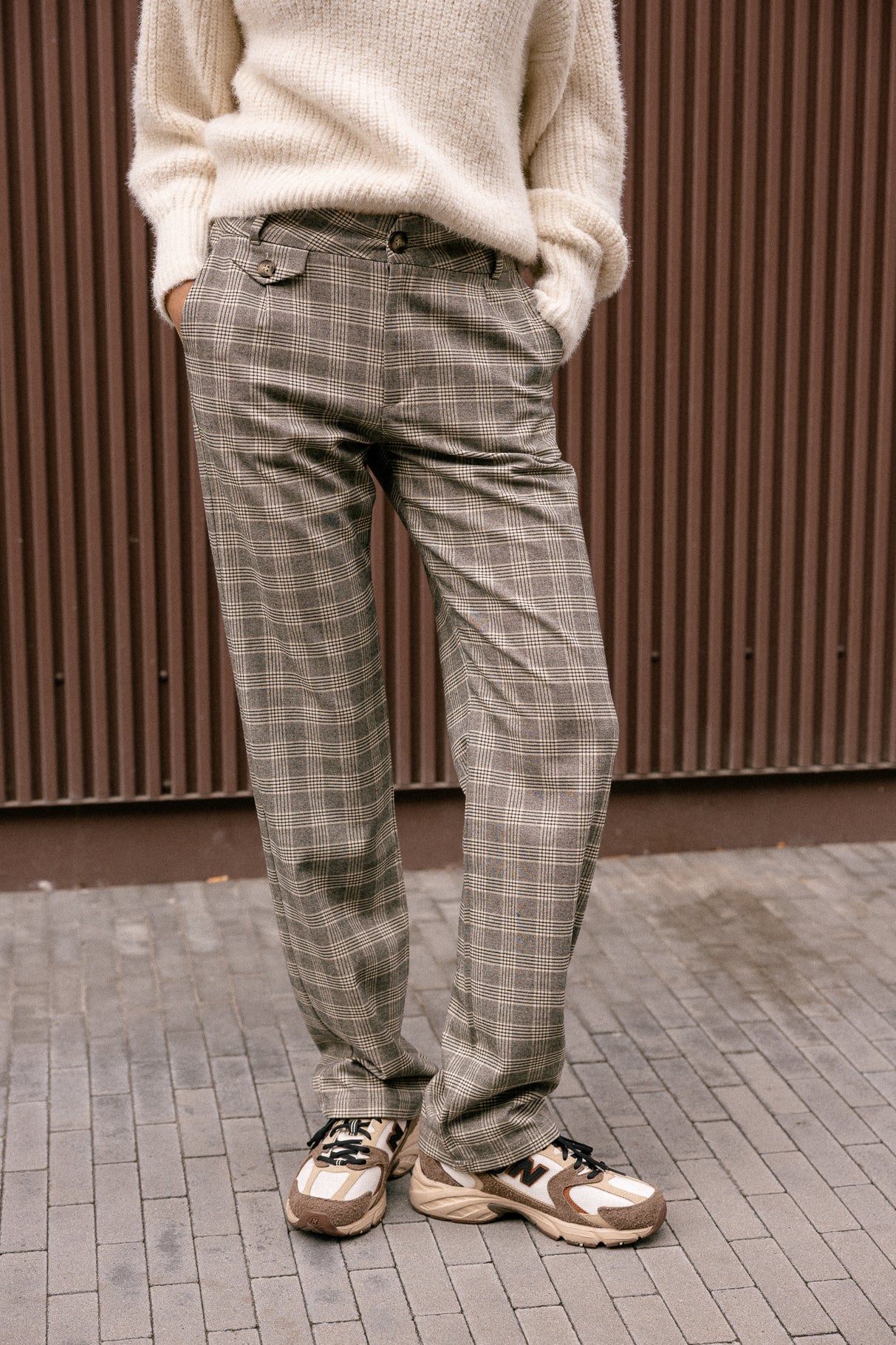 Pantalon droit taille haute Femme Alba Duponti gun metal | Freeman T. Porter