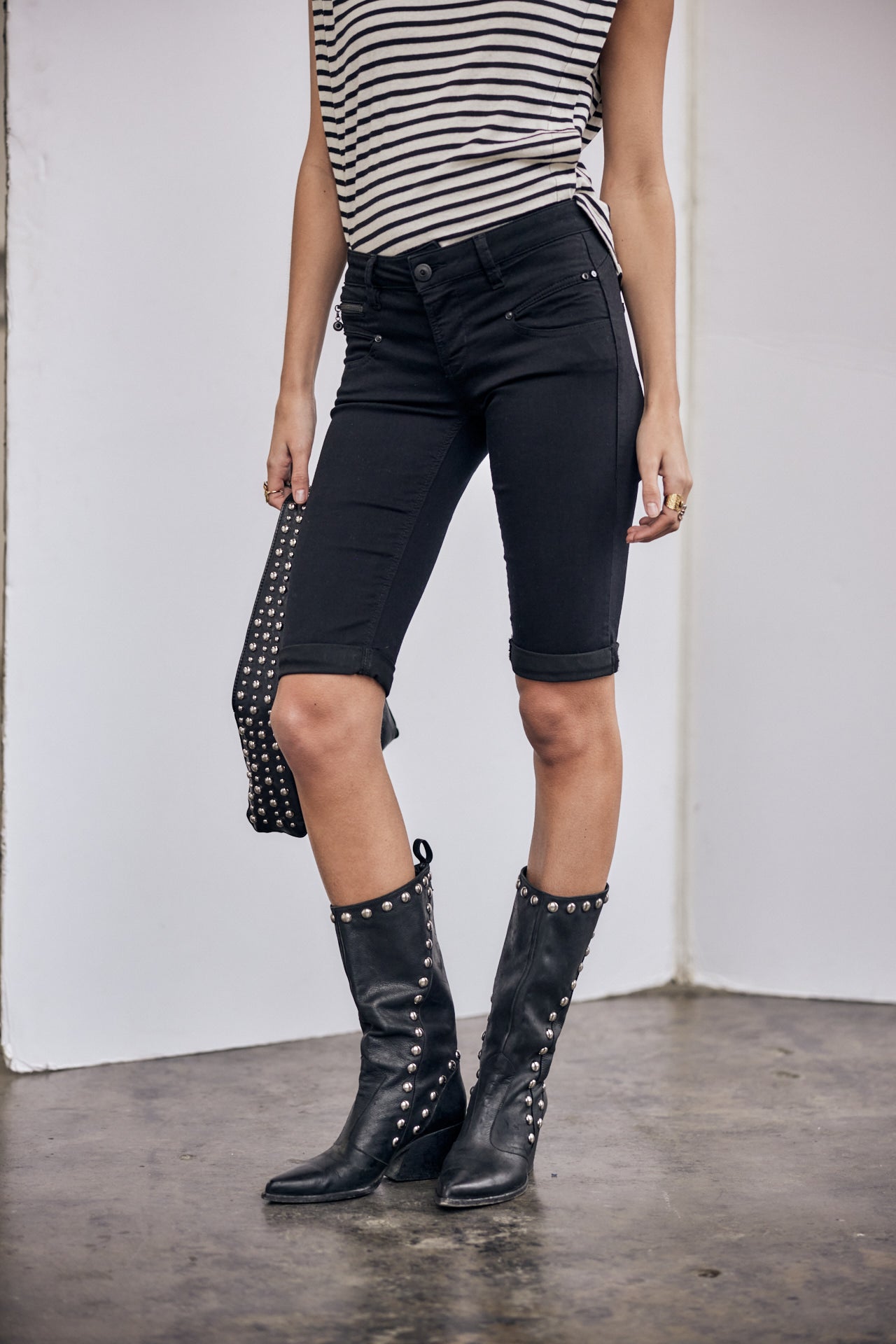 Bermuda Femme Belixa black | Freeman T. Porter
