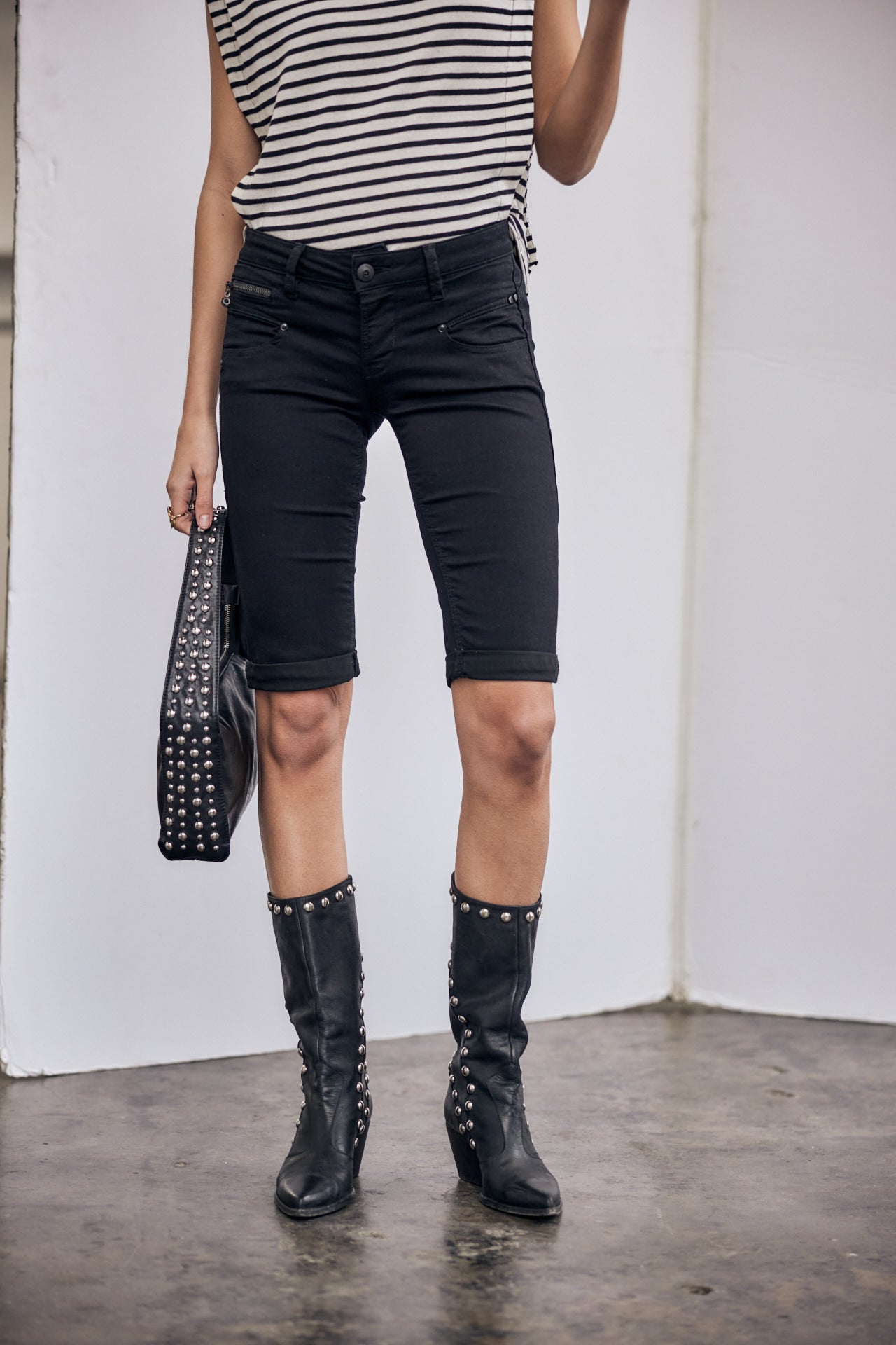 Bermuda Femme Belixa black | Freeman T. Porter