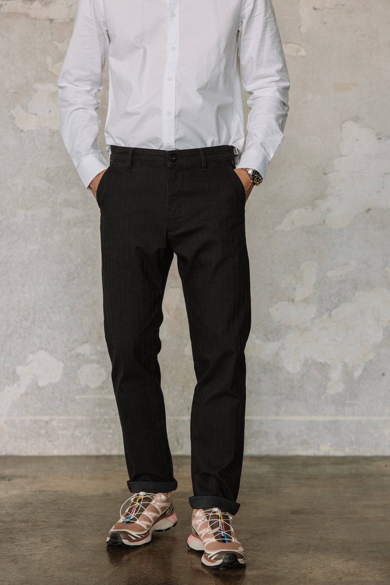 Pantalon chino Hombres Bruce Abyss peacoat | Freeman T. Porter