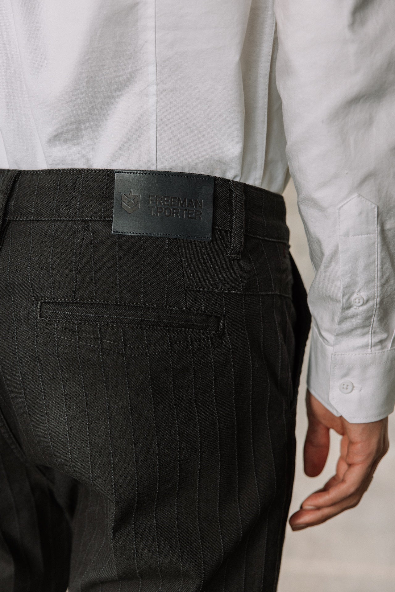 Pantalon chino Homme Bruce Abyss peacoat | Freeman T. Porter