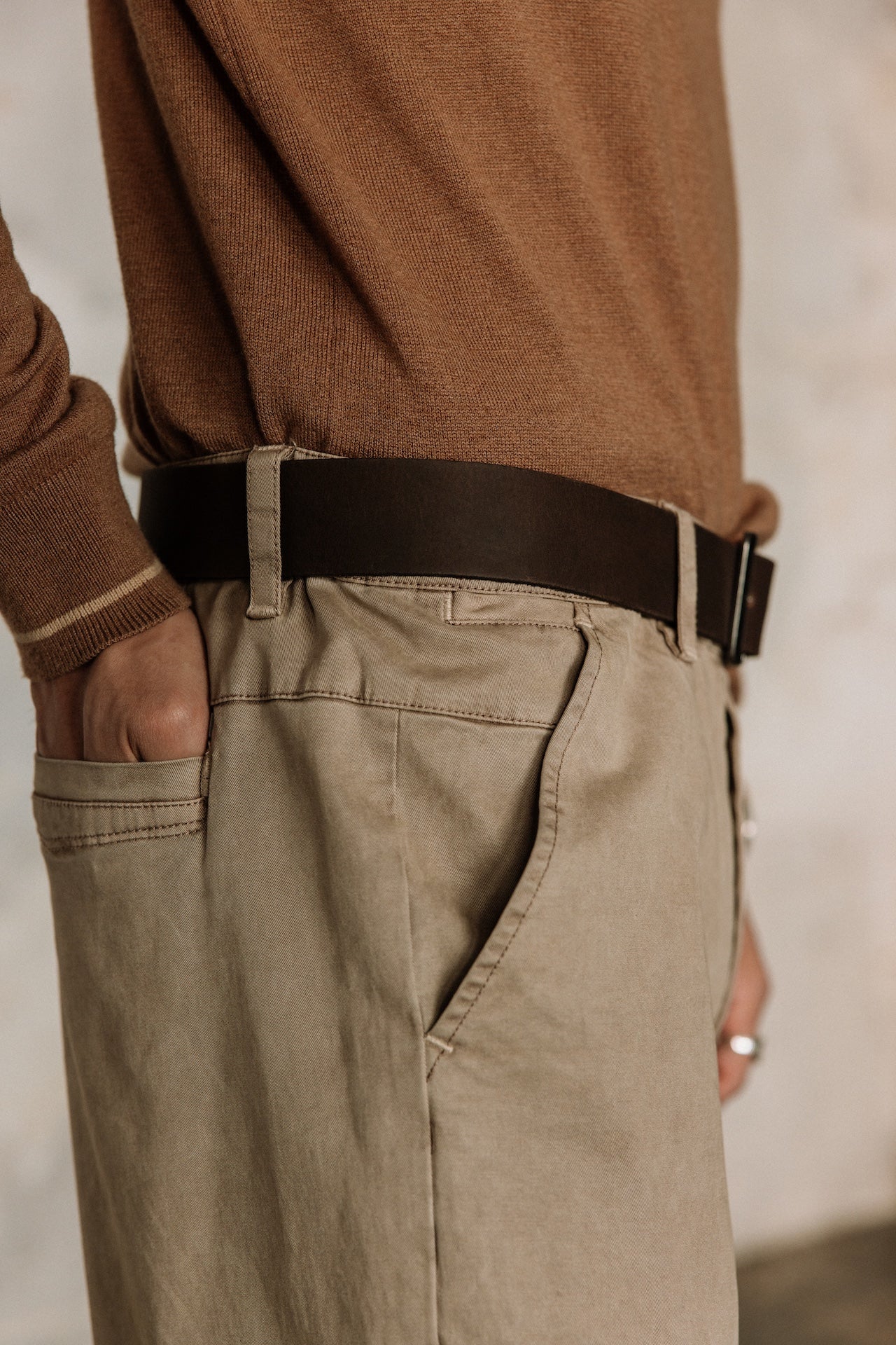 Pantalon chino Homme Bruce Mazaro sand | Freeman T. Porter