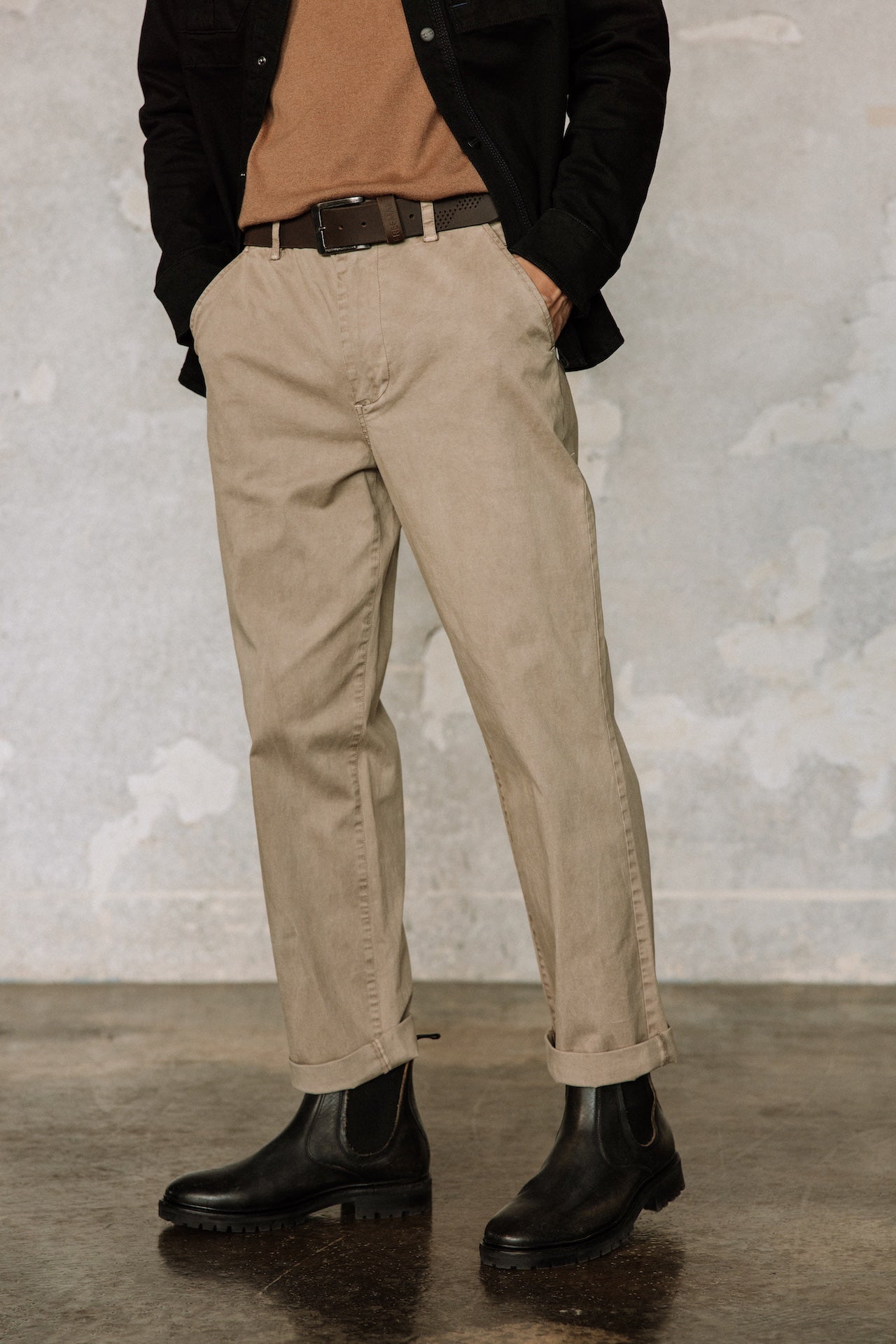 Pantalon chino Homme Bruce Mazaro sand | Freeman T. Porter