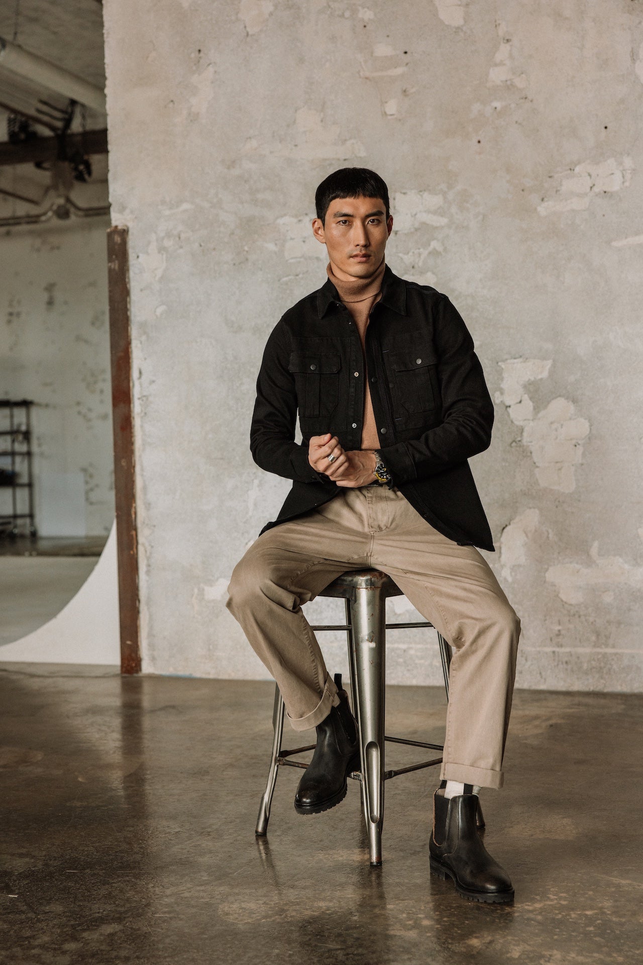 Pantalon chino Homme Bruce Mazaro sand | Freeman T. Porter