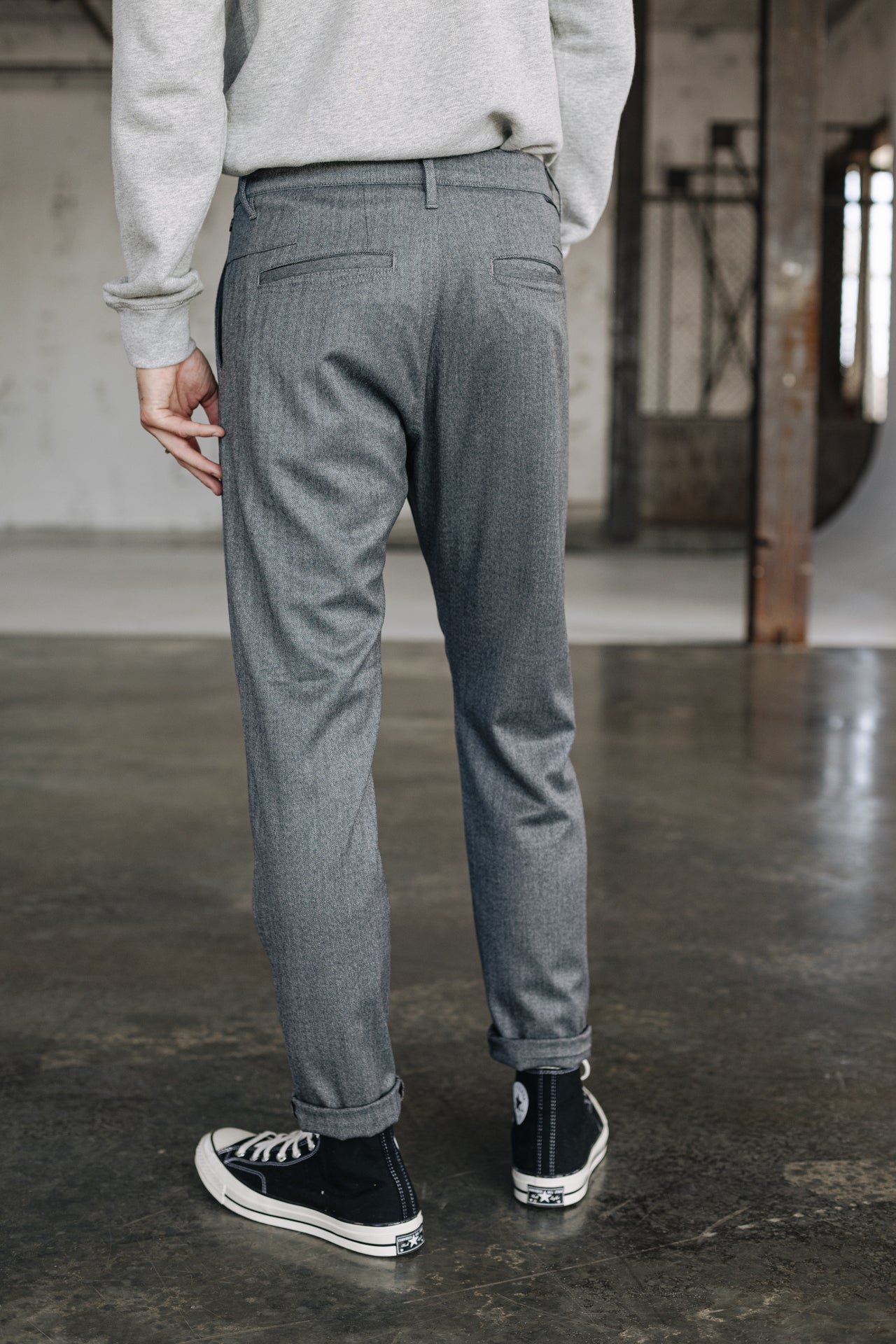 Pantalon chino Homme Bruce Call steel gray | Freeman T. Porter