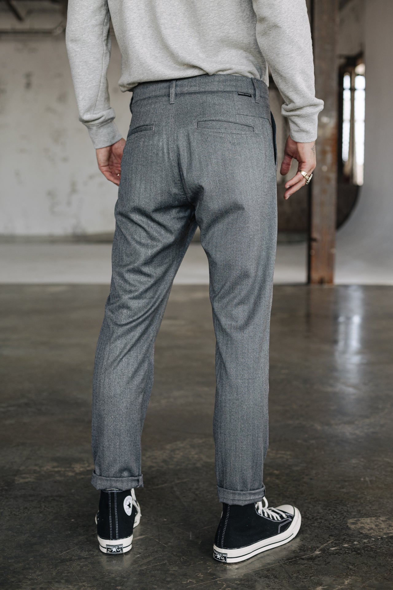 Pantalon chino Homme Bruce Call steel gray | Freeman T. Porter