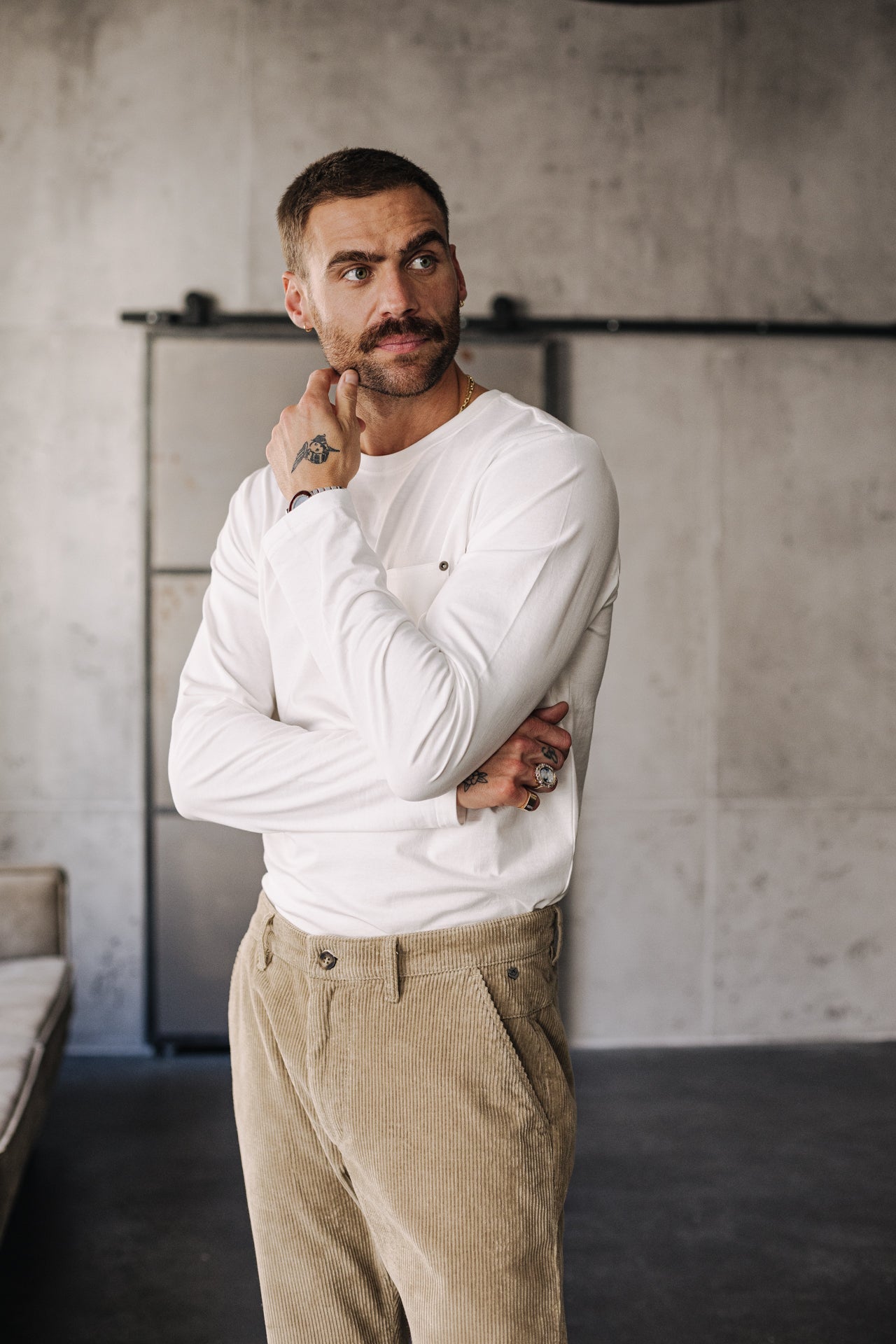 Pantalon chino Unisex Bruce Fitil abbey stone | Freeman T. Porter