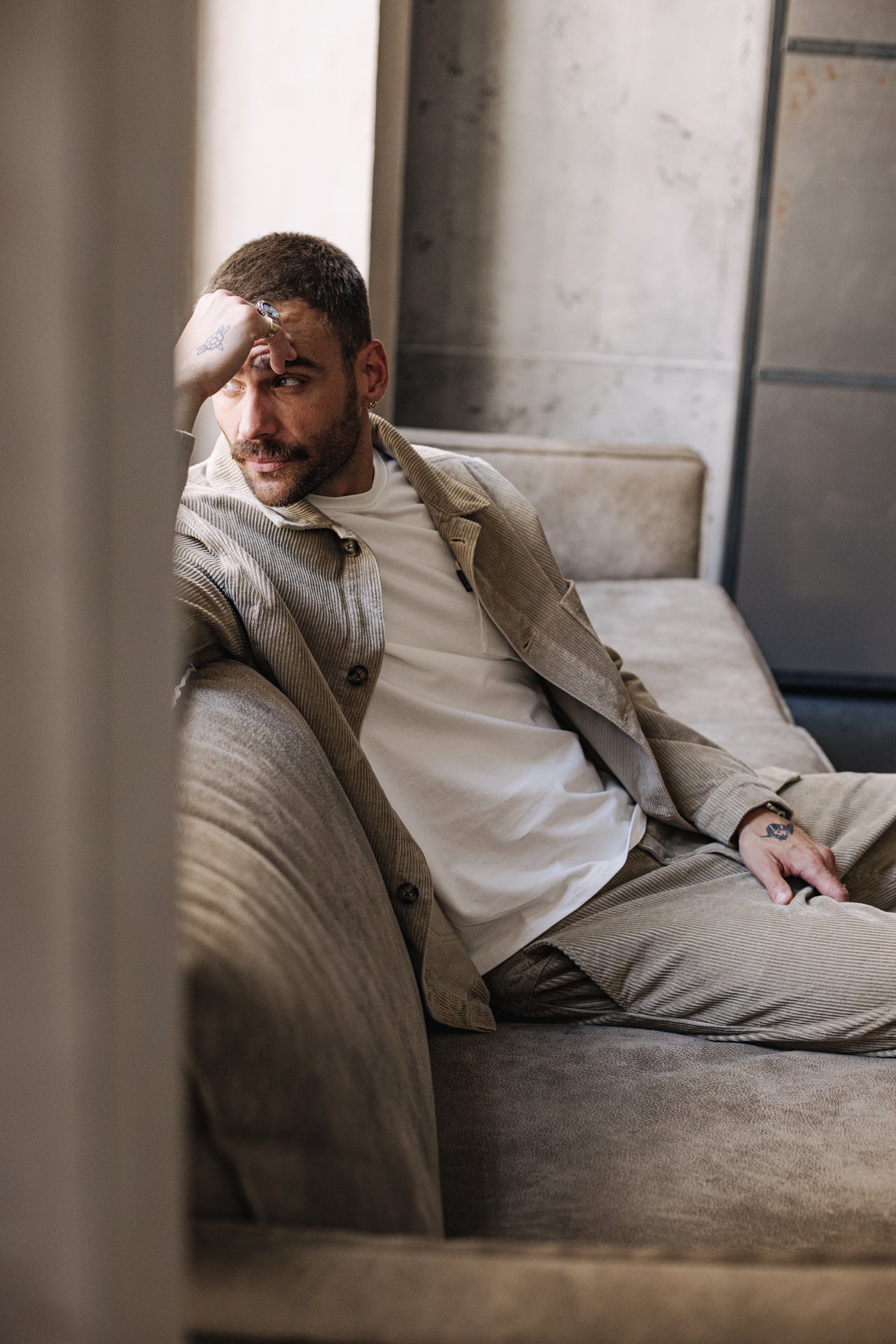Pantalon chino Homme Bruce Fitil abbey stone | Freeman T. Porter