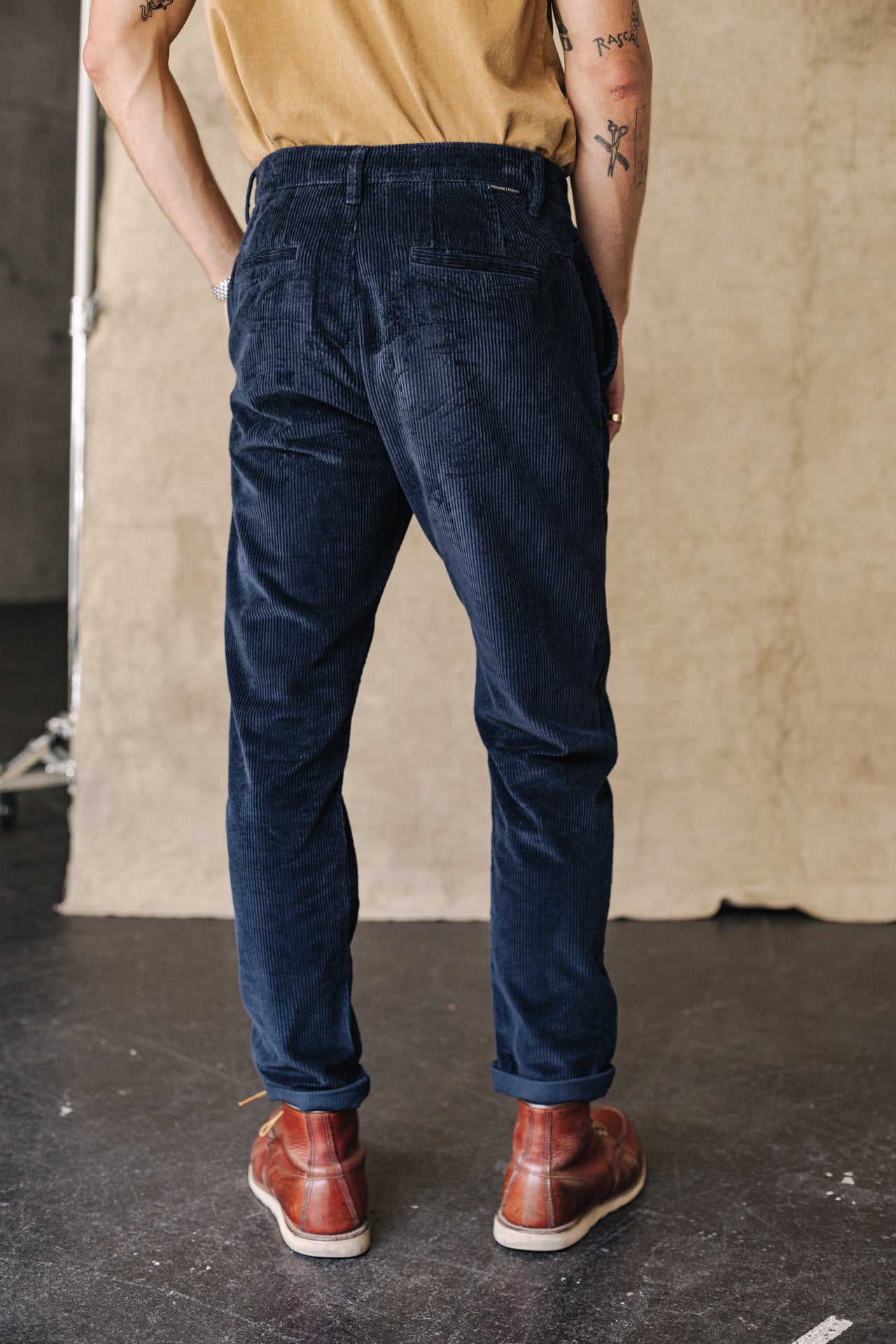 Pantalon chino Unisex Bruce Fitil navy | Freeman T. Porter