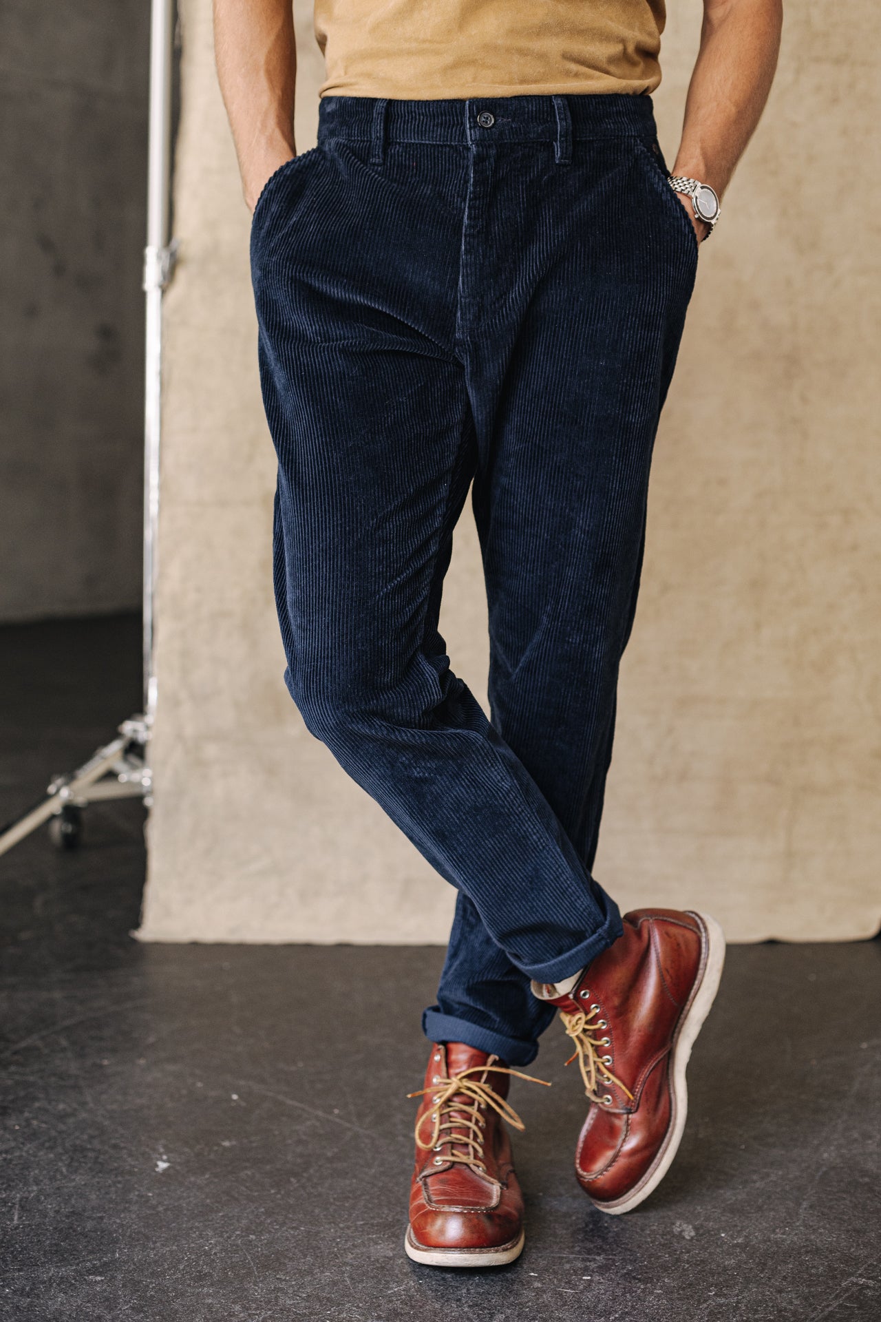 Pantalon chino Unisex Bruce Fitil navy | Freeman T. Porter
