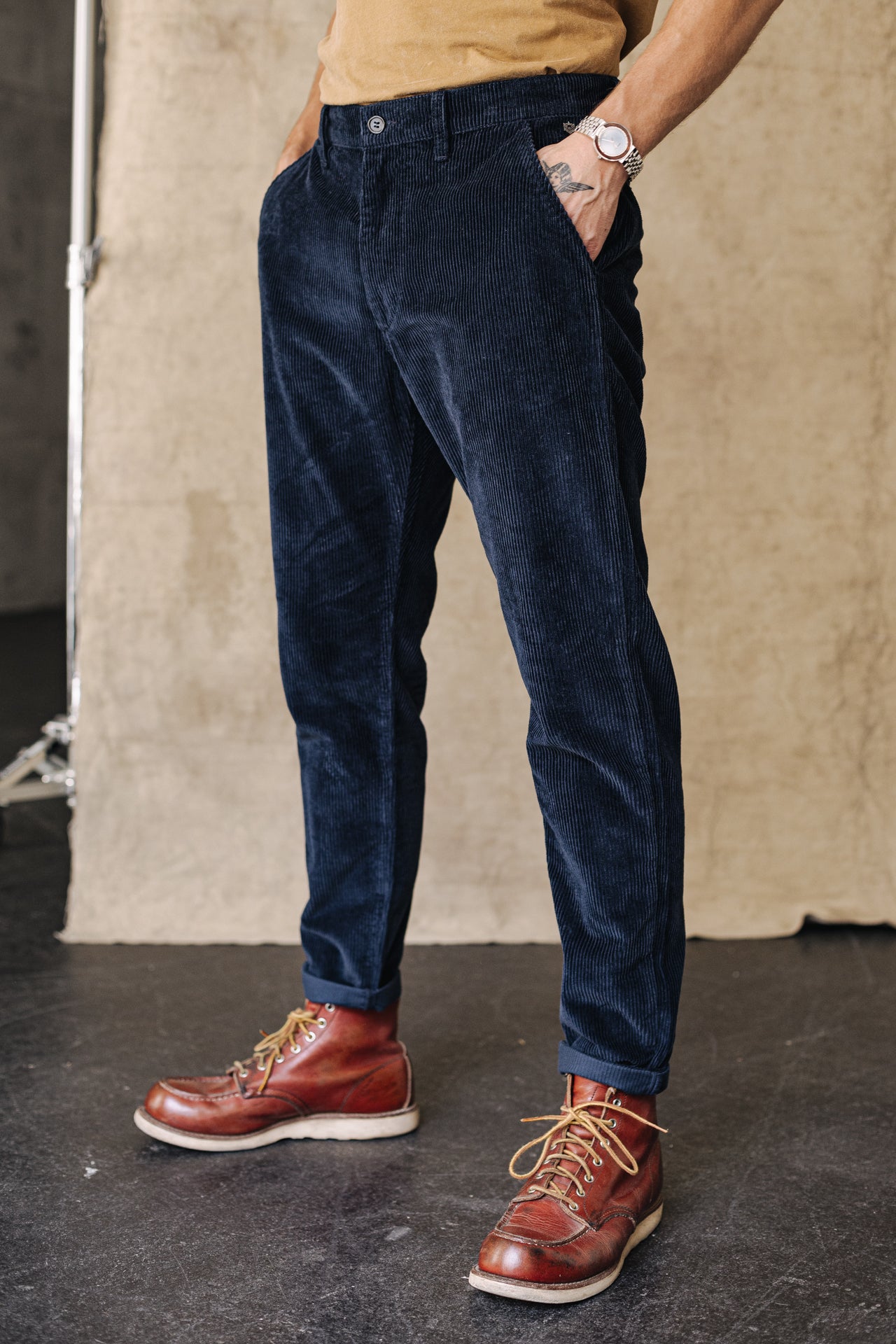 Pantalon chino Unisex Bruce Fitil navy | Freeman T. Porter