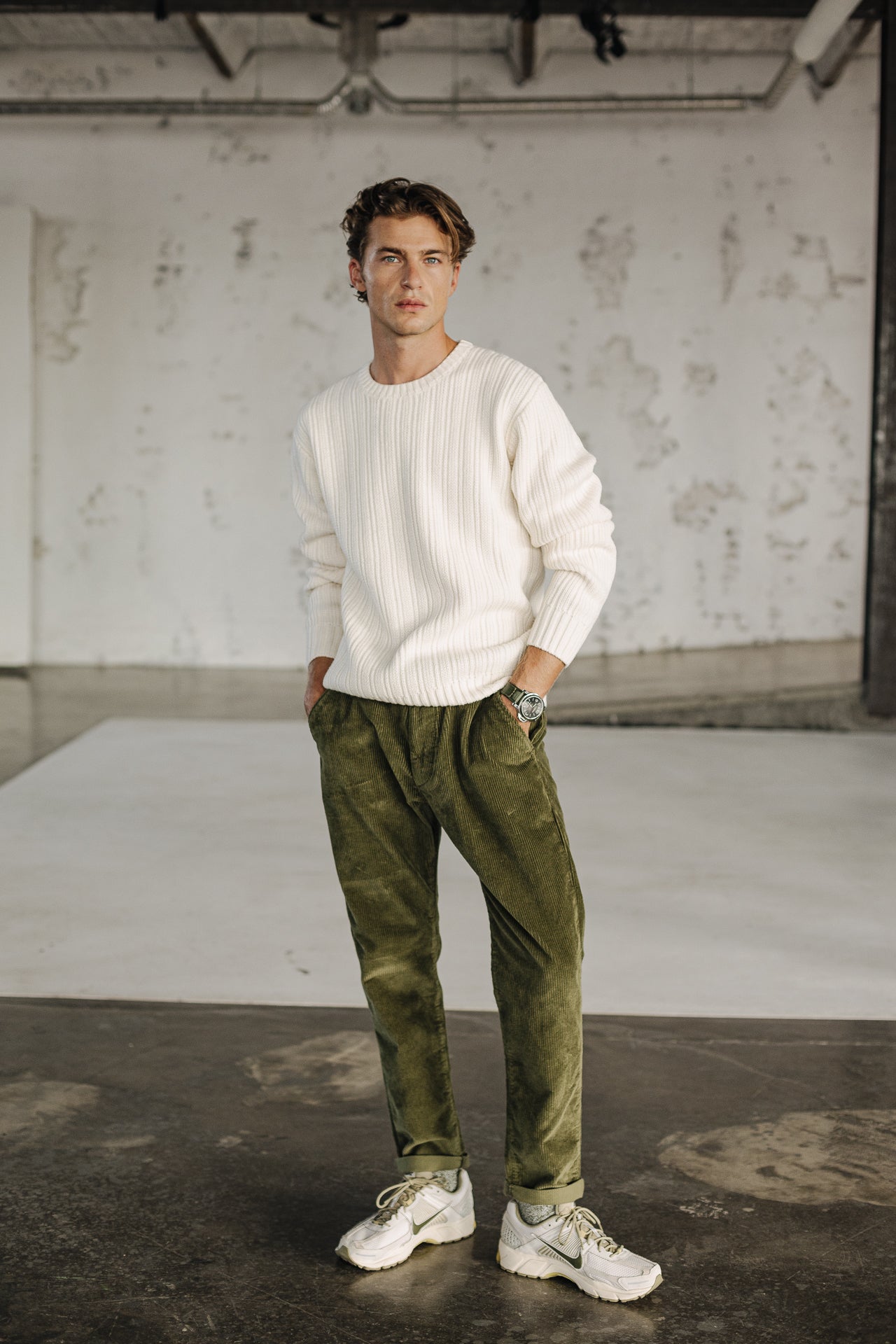 Pantalon chino Unisex Bruce Fitil deep lichen green | Freeman T. Porter
