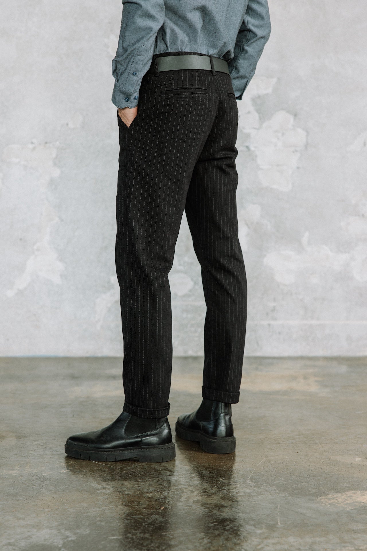 Pantalon chino Mann Bruce Kult black | Freeman T. Porter