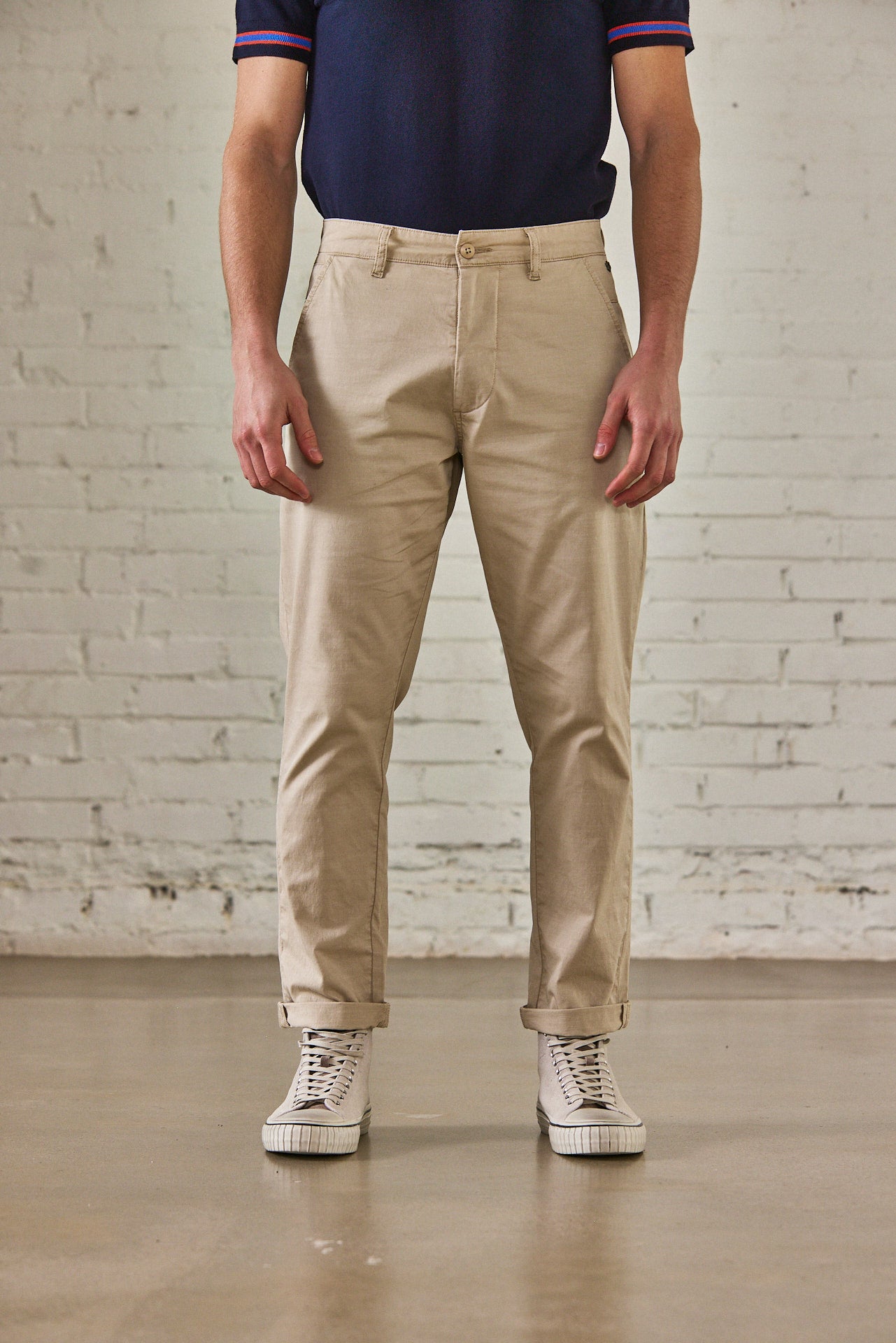 Pantalon chino Homme Bruce Spike overcast | Freeman T. Porter