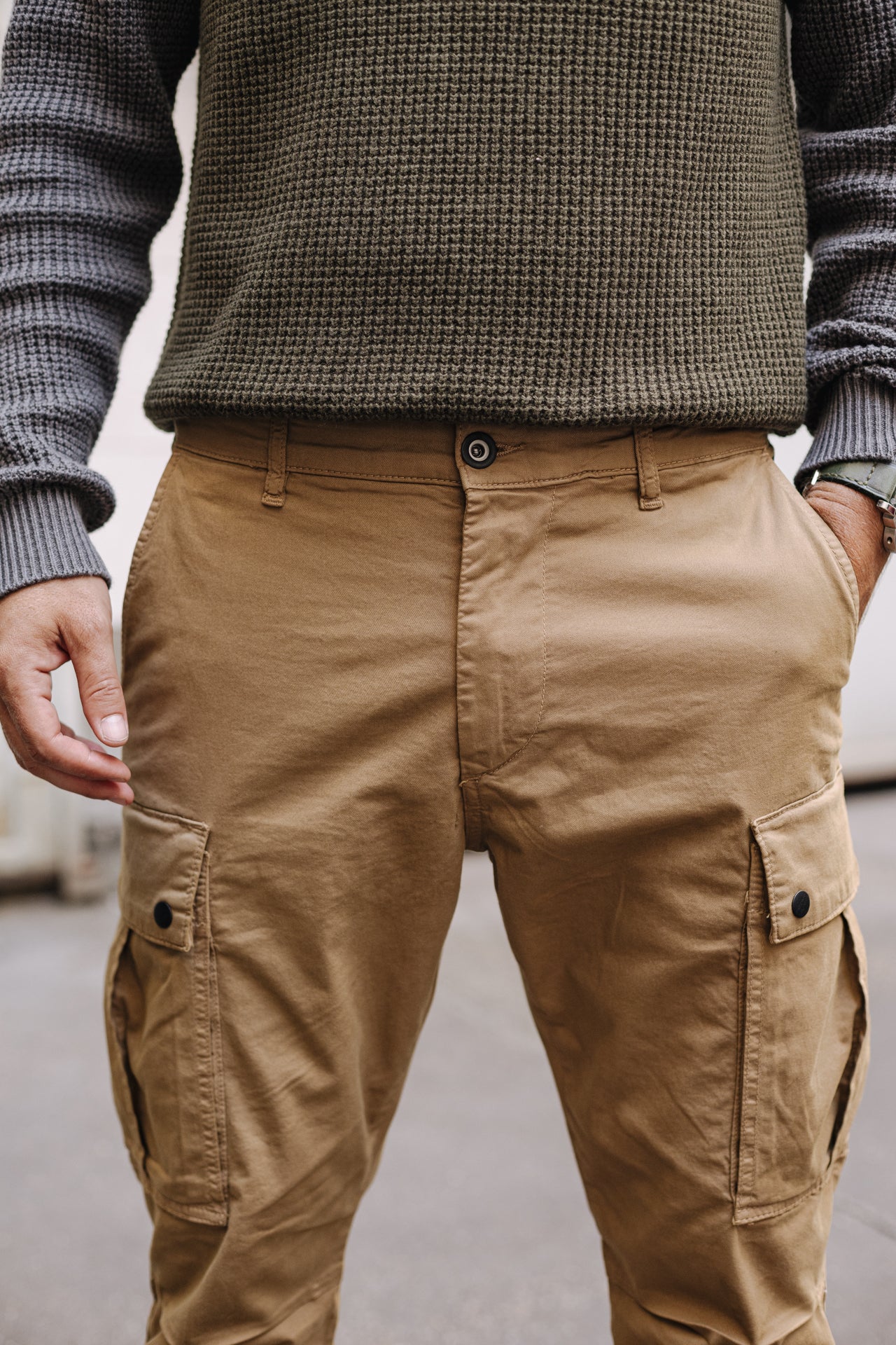 Pantalon cropped Homme Hugo Blunt kelp | Freeman T. Porter