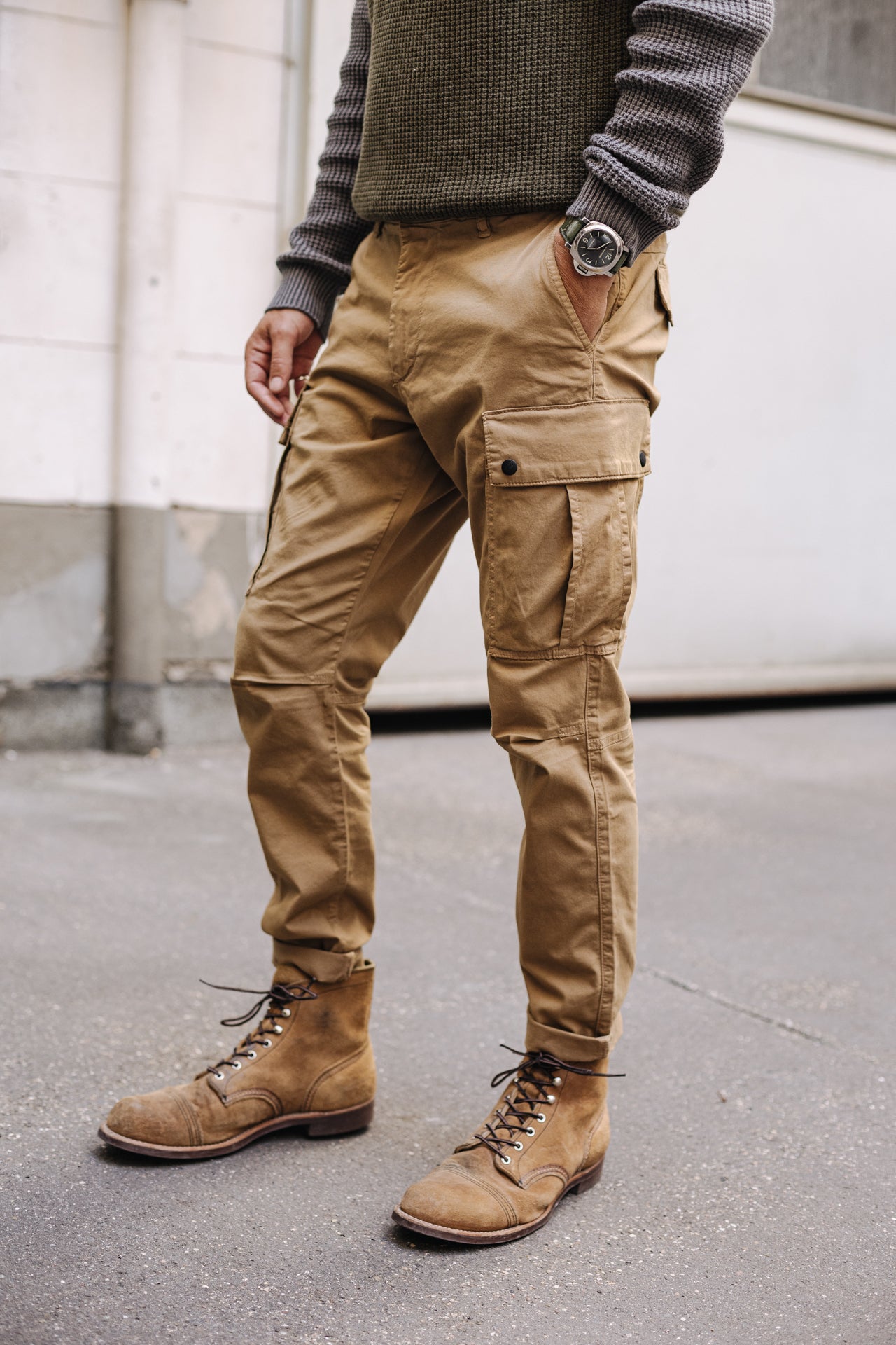 Pantalon cropped Homme Hugo Blunt kelp | Freeman T. Porter