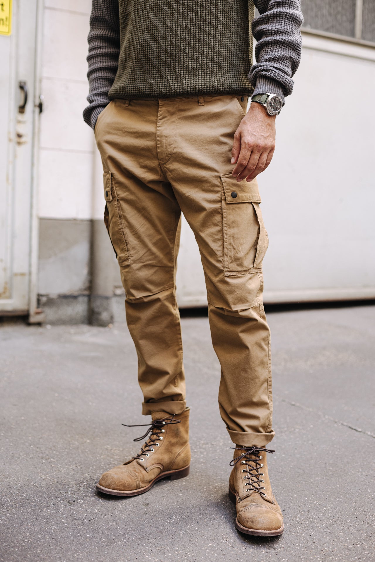 Pantalon cropped Homme Hugo Blunt kelp | Freeman T. Porter