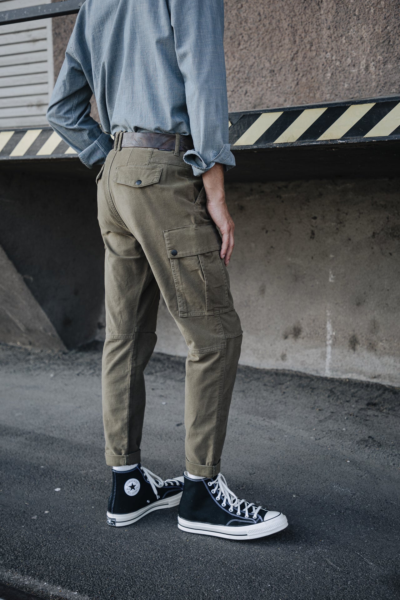 Pantalon cargo Unisex Hugo Casual olive night | Freeman T. Porter