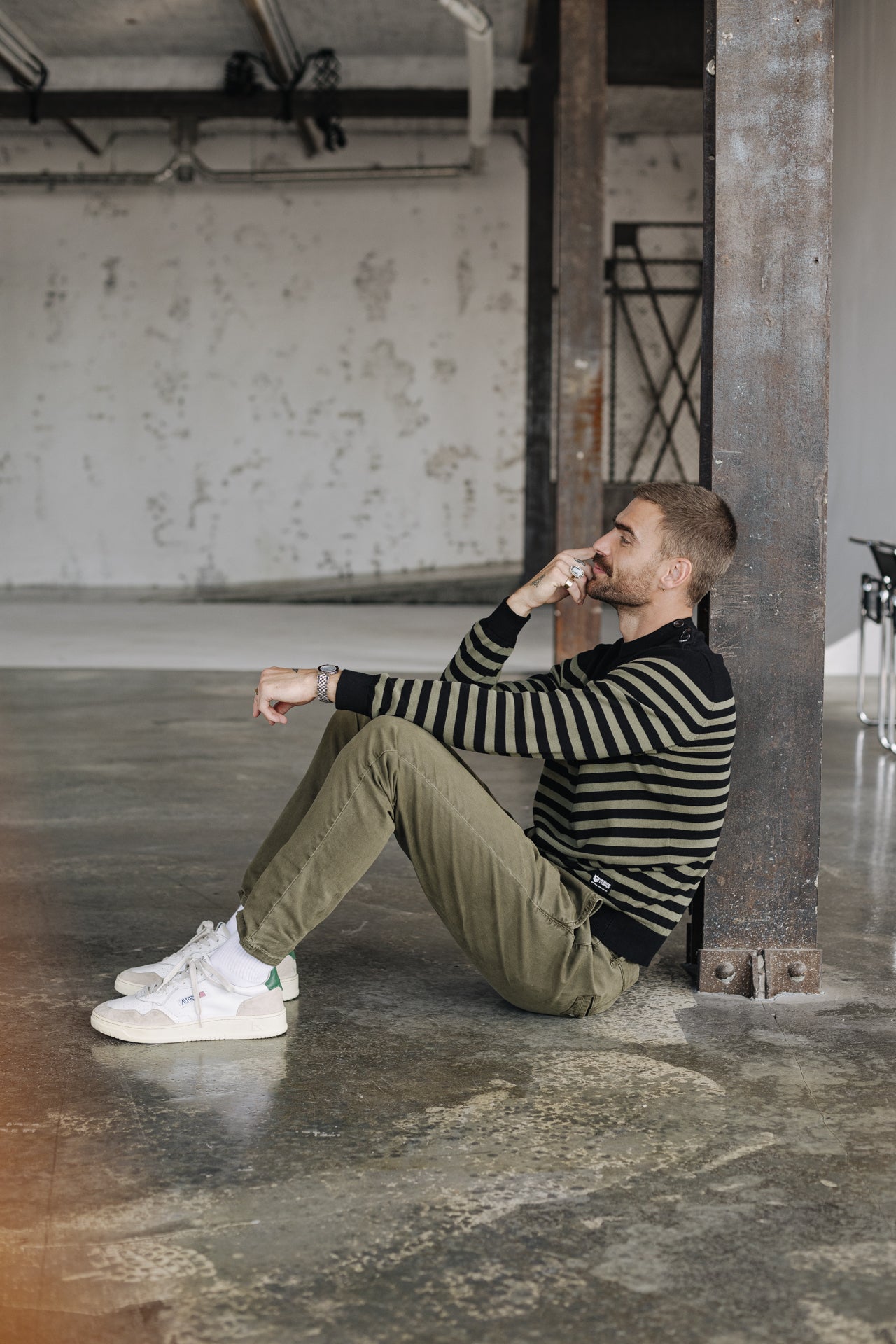 Pantalon chino Men Gino Bellissimo olive night | Freeman T. Porter