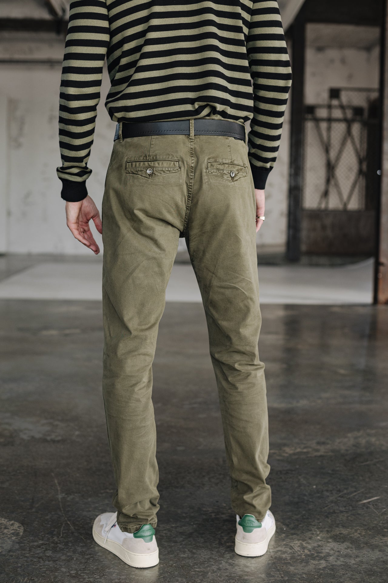 Pantalon chino Men Gino Bellissimo olive night | Freeman T. Porter
