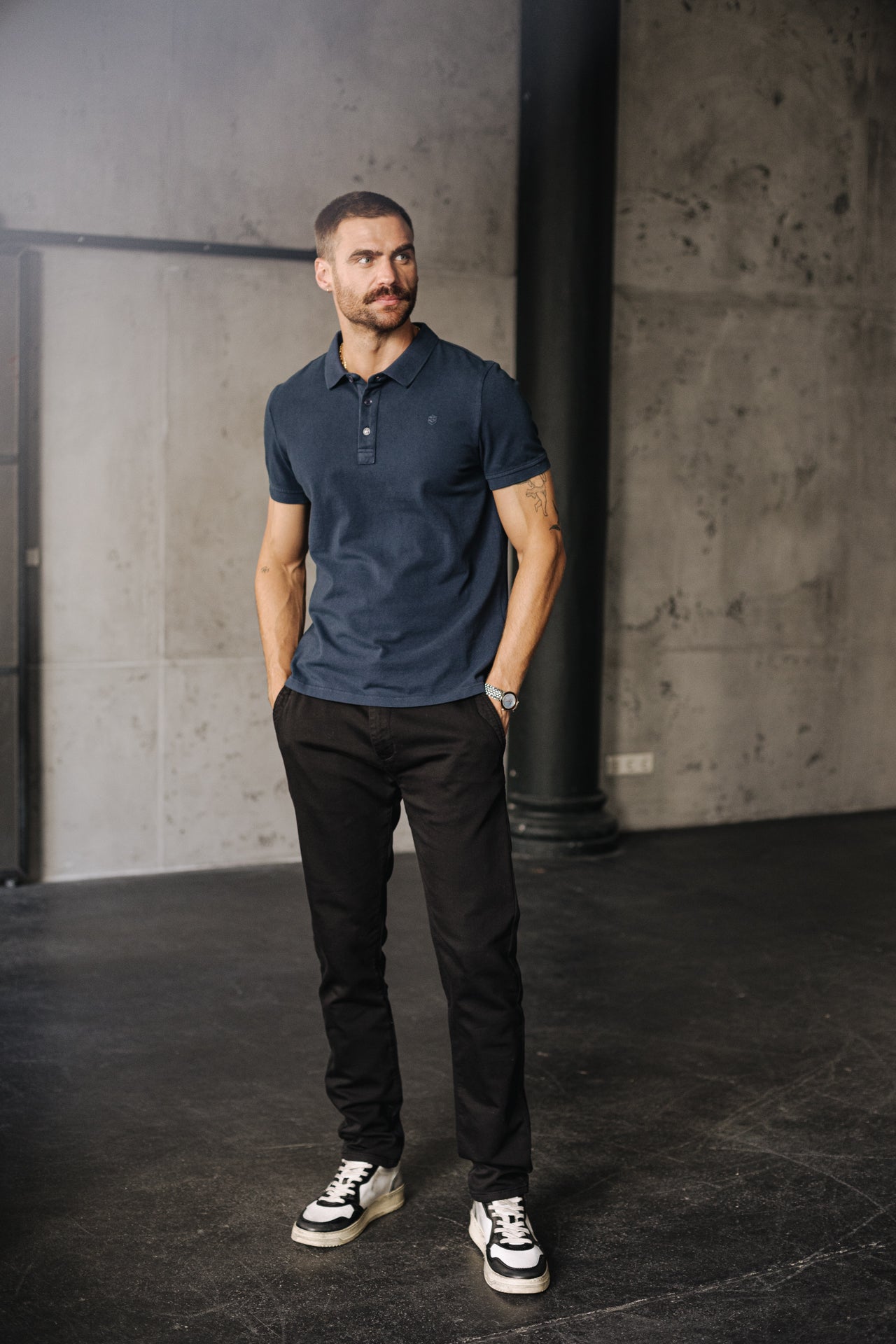 Pantalon chino Homme Gino Epic black | Freeman T. Porter