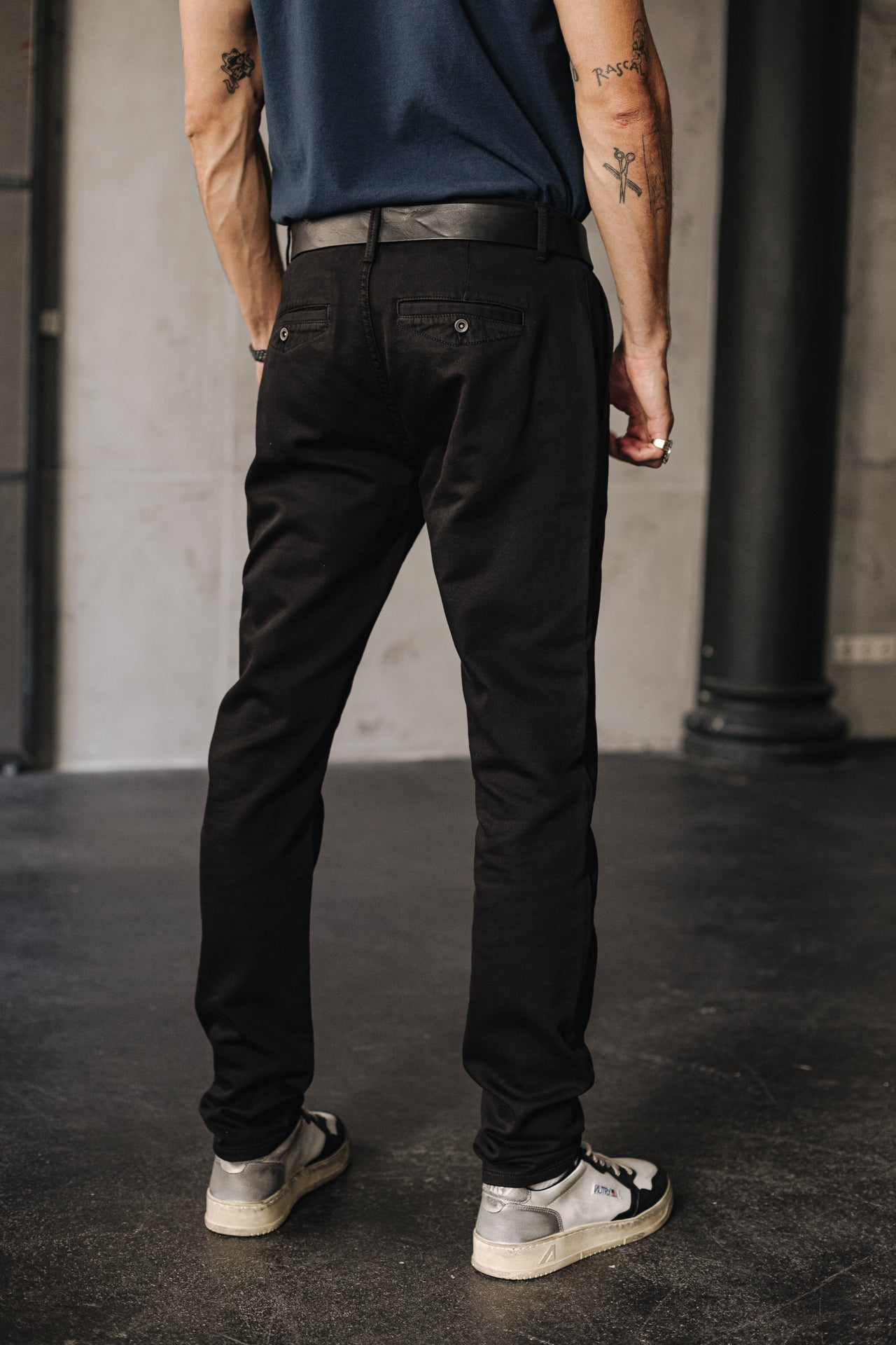 Pantalon chino Homme Gino Epic black | Freeman T. Porter